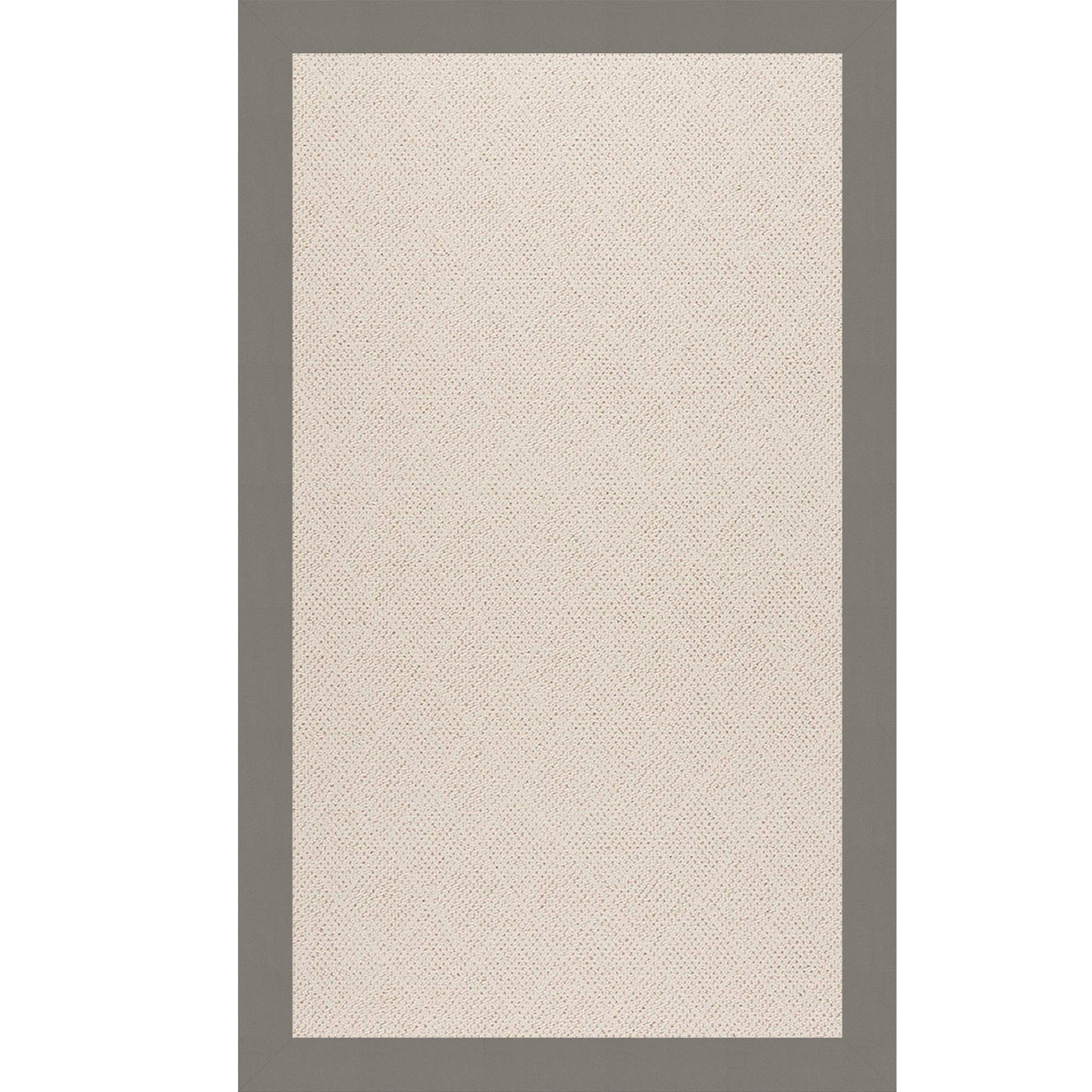 Creative Concepts-White Wicker Canvas Charcoal Indoor/Outdoor Bordere Rectangle image