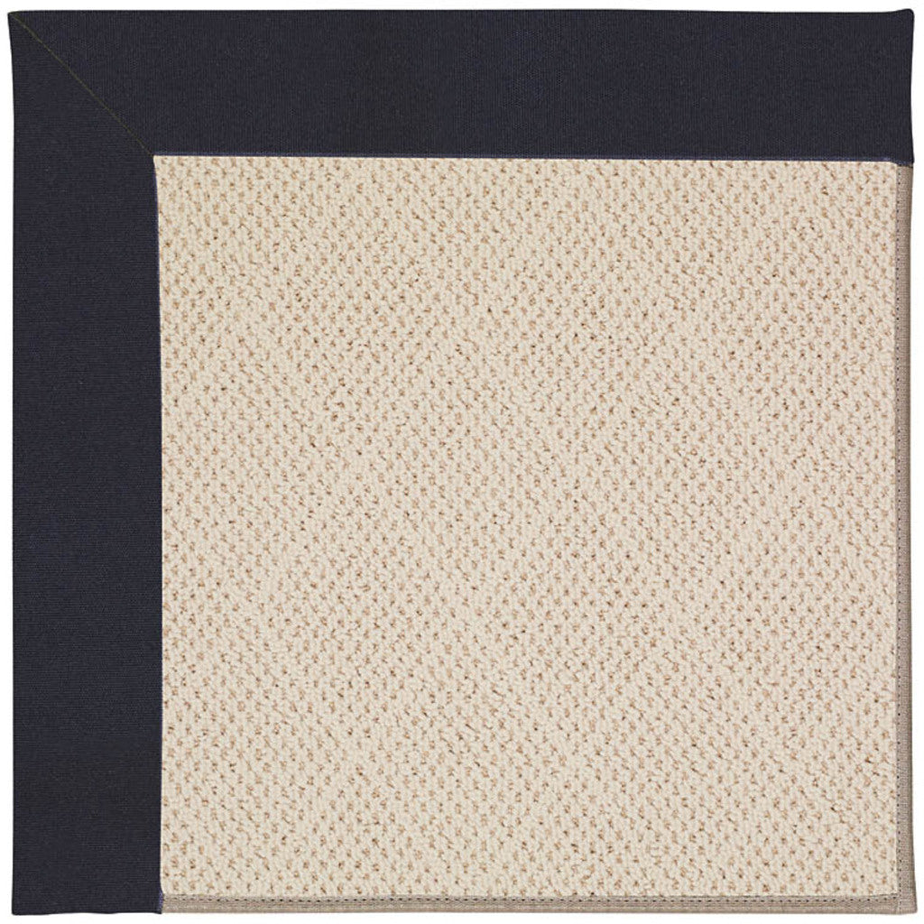 Creative Concepts-White Wicker Canvas Navy Indoor/Outdoor Bordere Rectangle image