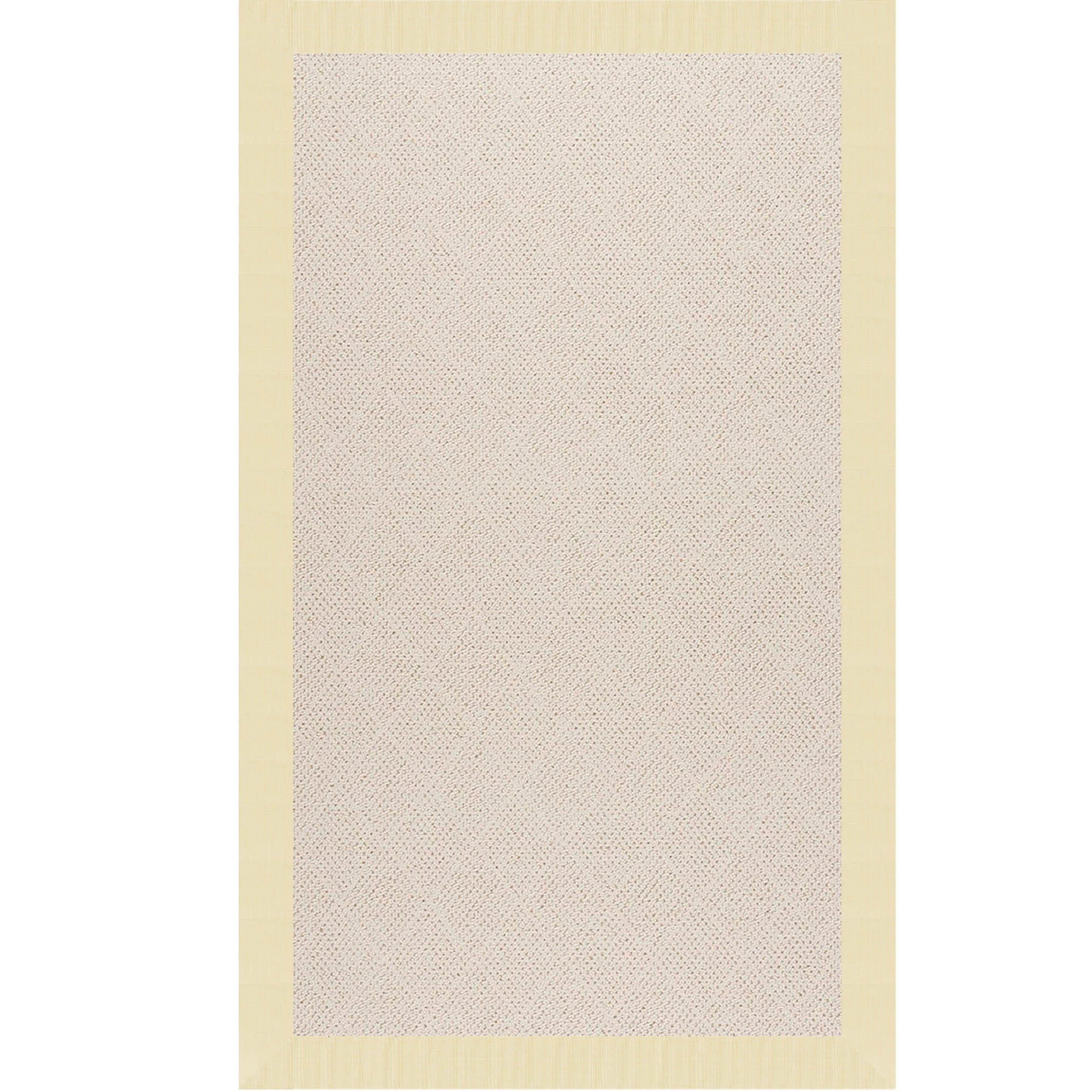 Creative Concepts-White Wicker Canvas Sand Indoor/Outdoor Bordere Rectangle image