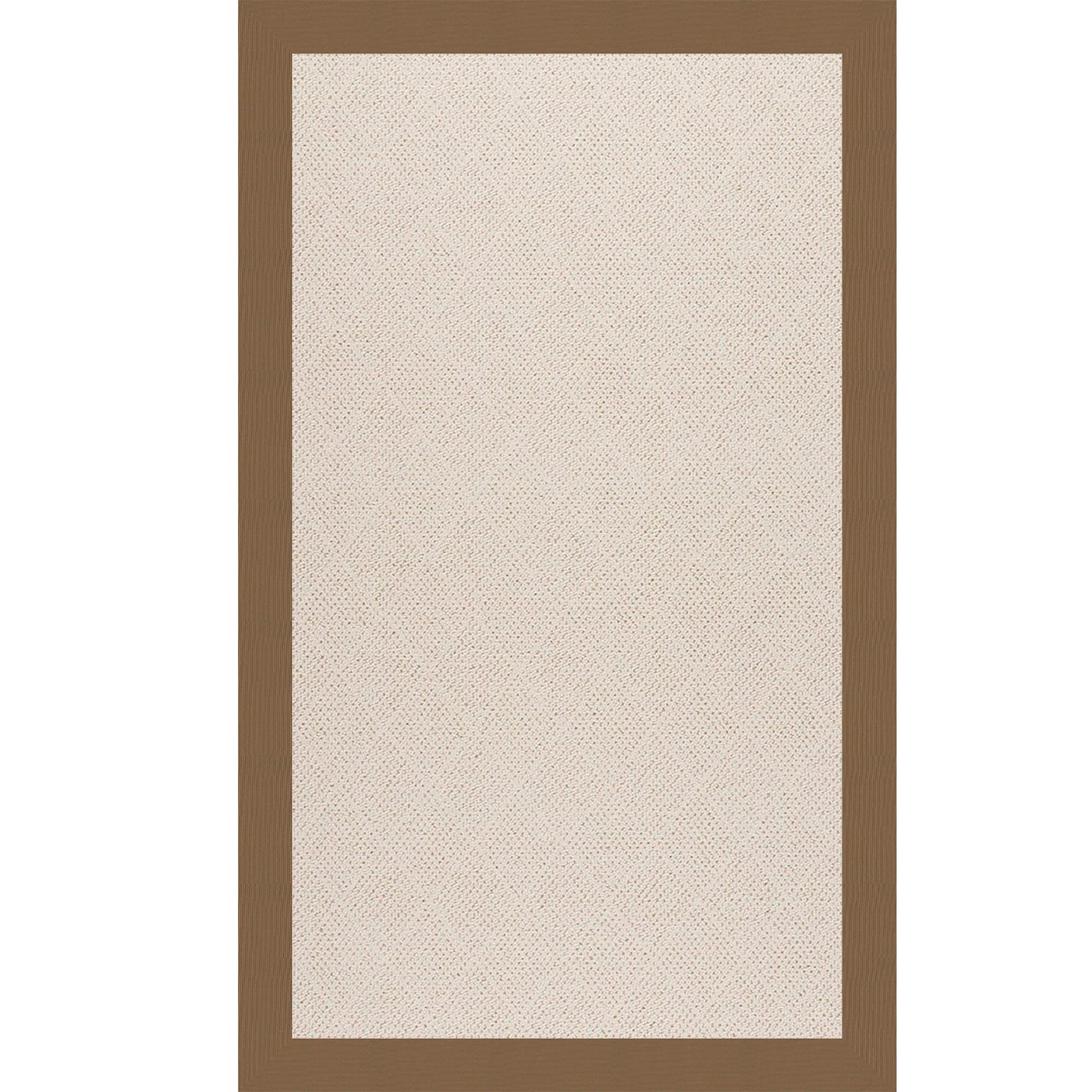 Creative Concepts-White Wicker Canvas Cocoa Indoor/Outdoor Bordere Rectangle image