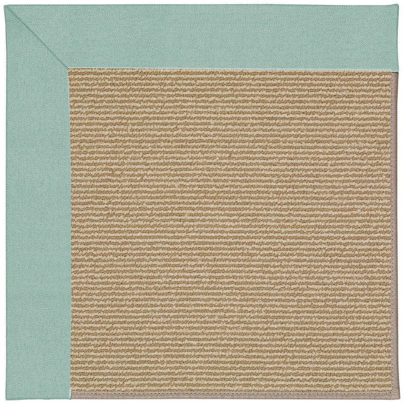 Creative Concepts-Sisal Canvas Spa Blue Indoor/Outdoor Bordere Rectangle image