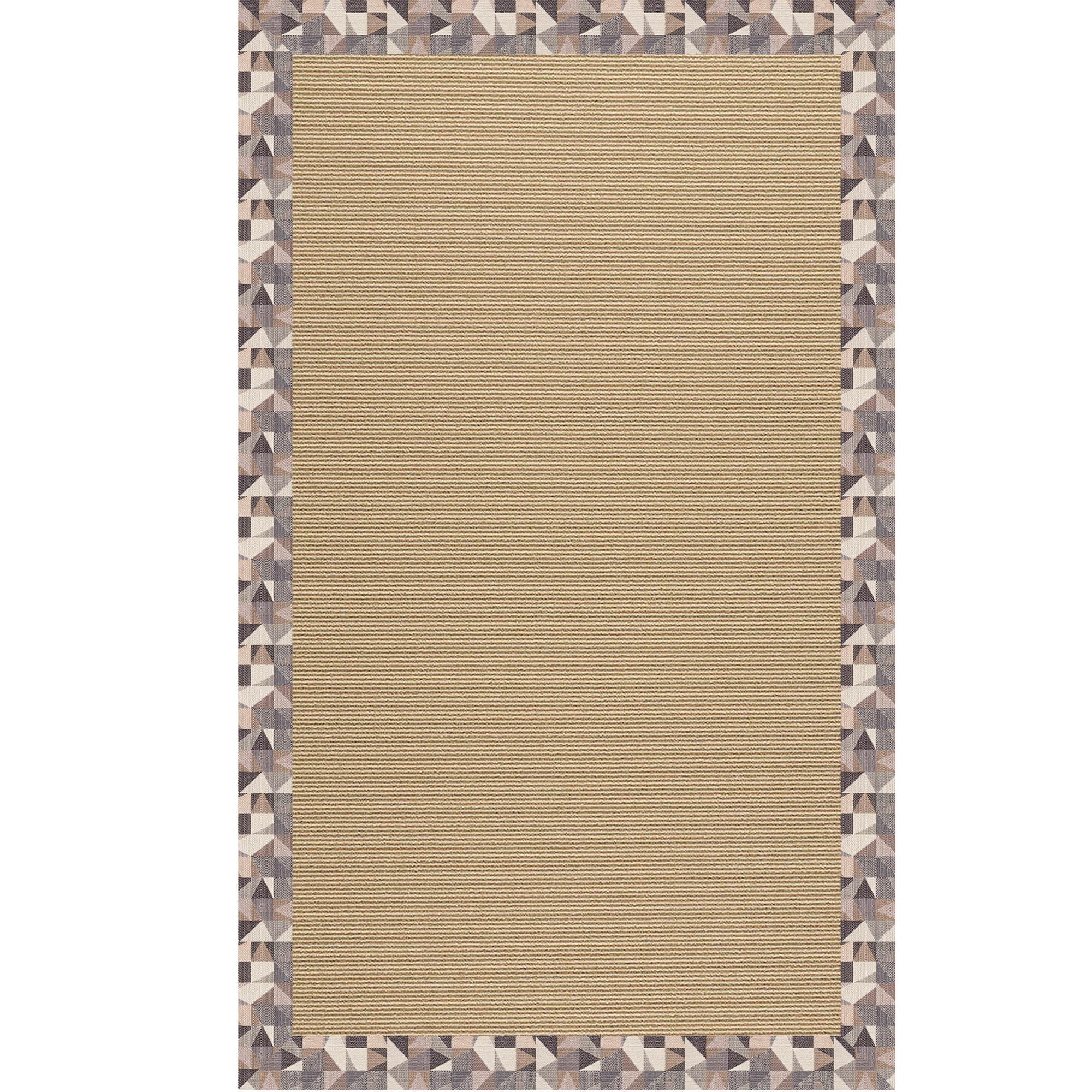 Creative Concepts-Sisal Geo Bronze Indoor/Outdoor Bordere Rectangle image