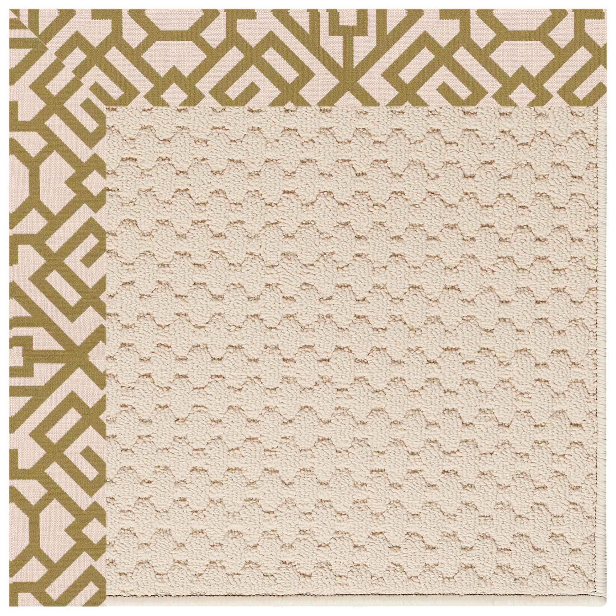 Creative Concepts-Sugar Mtn. Lattice Pesto Indoor/Outdoor Bordere Rectangle image