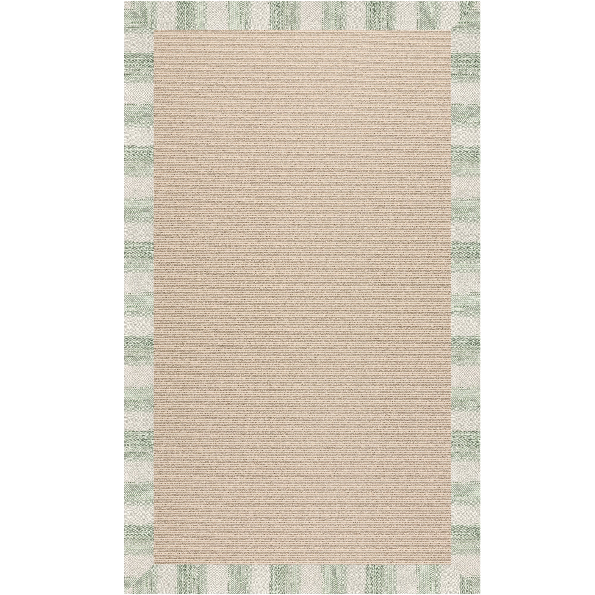 Creative Concepts-Beach Sisal Sicily Olive Indoor/Outdoor Bordere Rectangle image