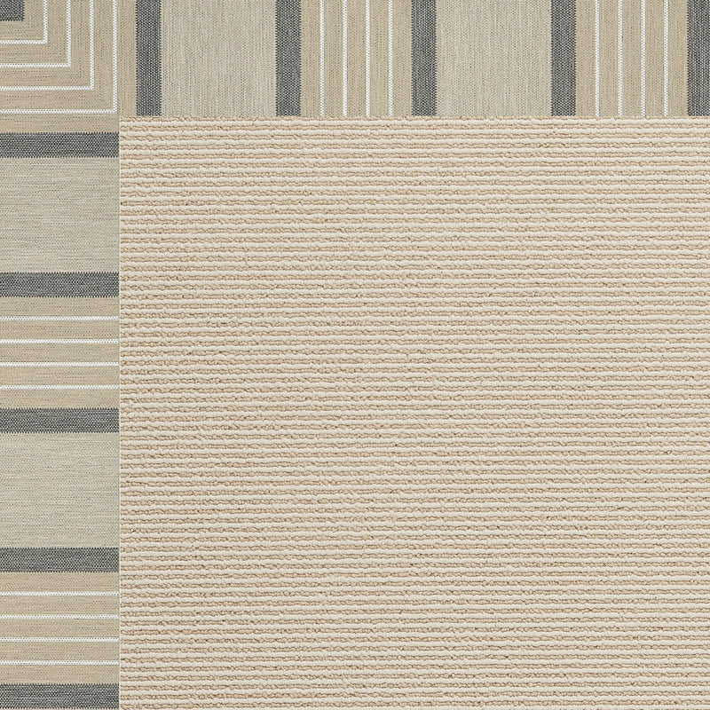 Creative Concepts-Beach Sisal Cove Pebble Indoor/Outdoor Bordere Rectangle image