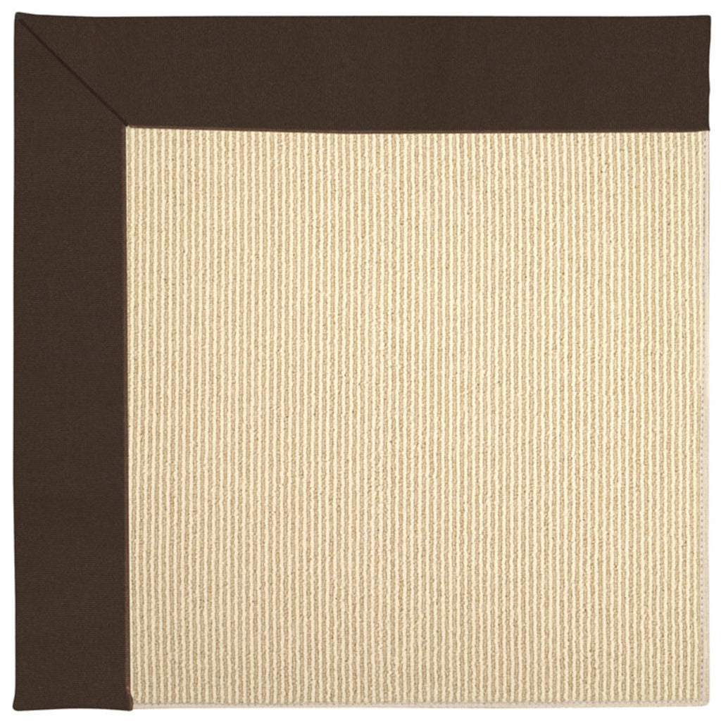 Creative Concepts-Beach Sisal Canvas Bay Brown Indoor/Outdoor Bordere Octagon image