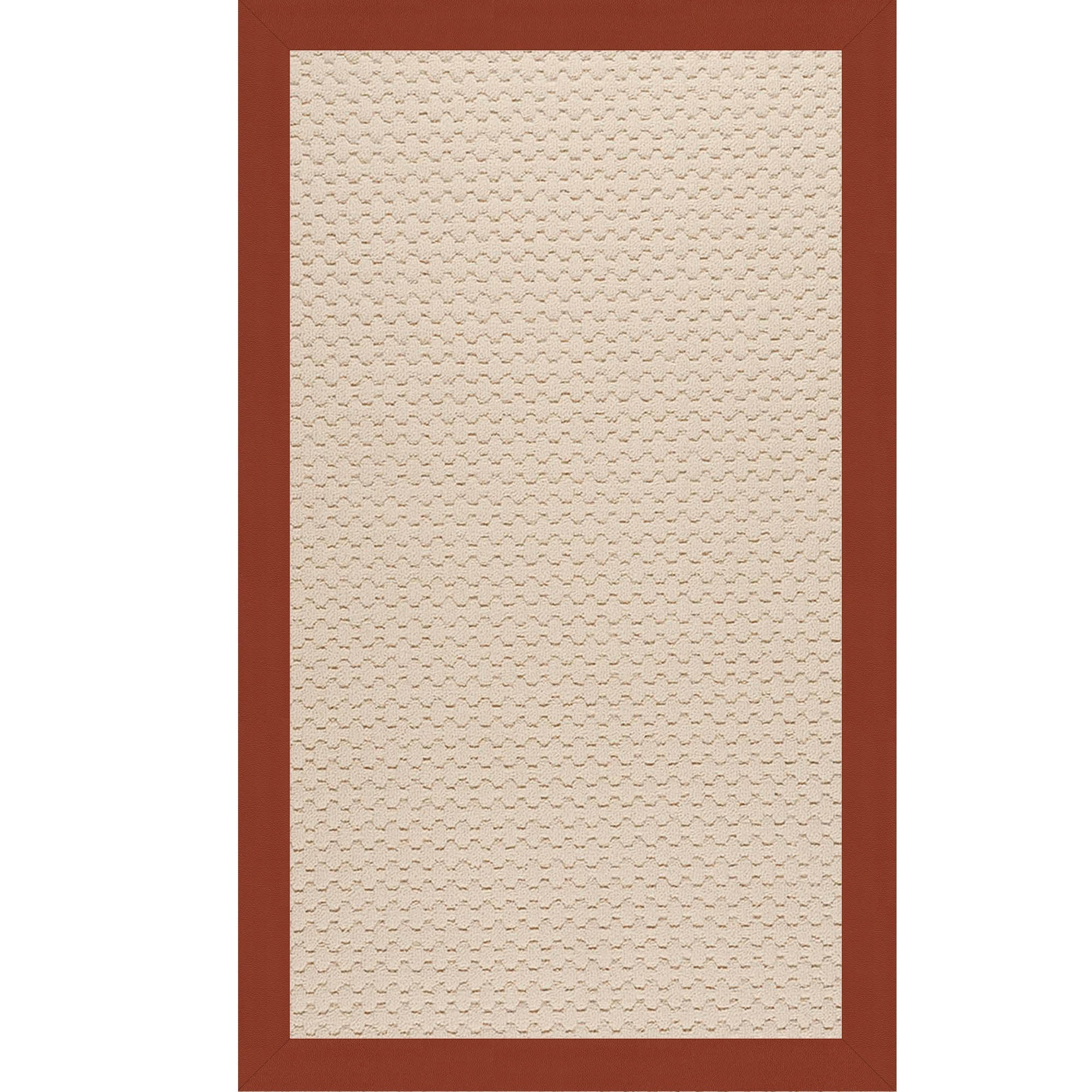 Creative Concepts-Beach Sisal Classic Persimmon Indoor/Outdoor Bordere Rectangle image