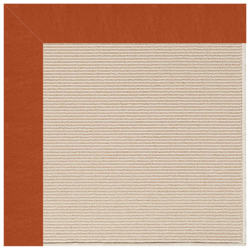 Creative Concepts-Beach Sisal Classic Persimmon Indoor/Outdoor Bordere Rectangle image