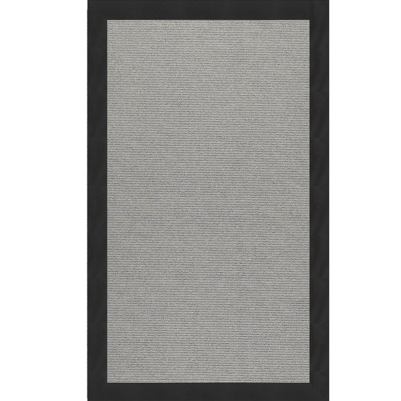 Creative Concepts-Plat Sisal Canvas Black Indoor/Outdoor Bordere Rectangle image