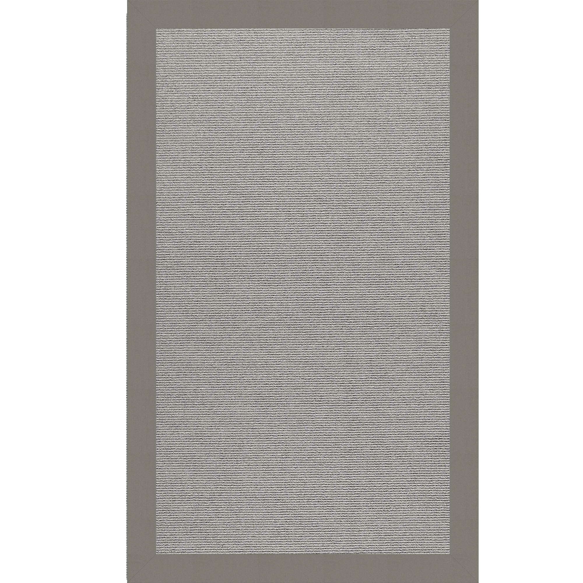 Creative Concepts-Plat Sisal Canvas Charcoal Indoor/Outdoor Bordere Rectangle image
