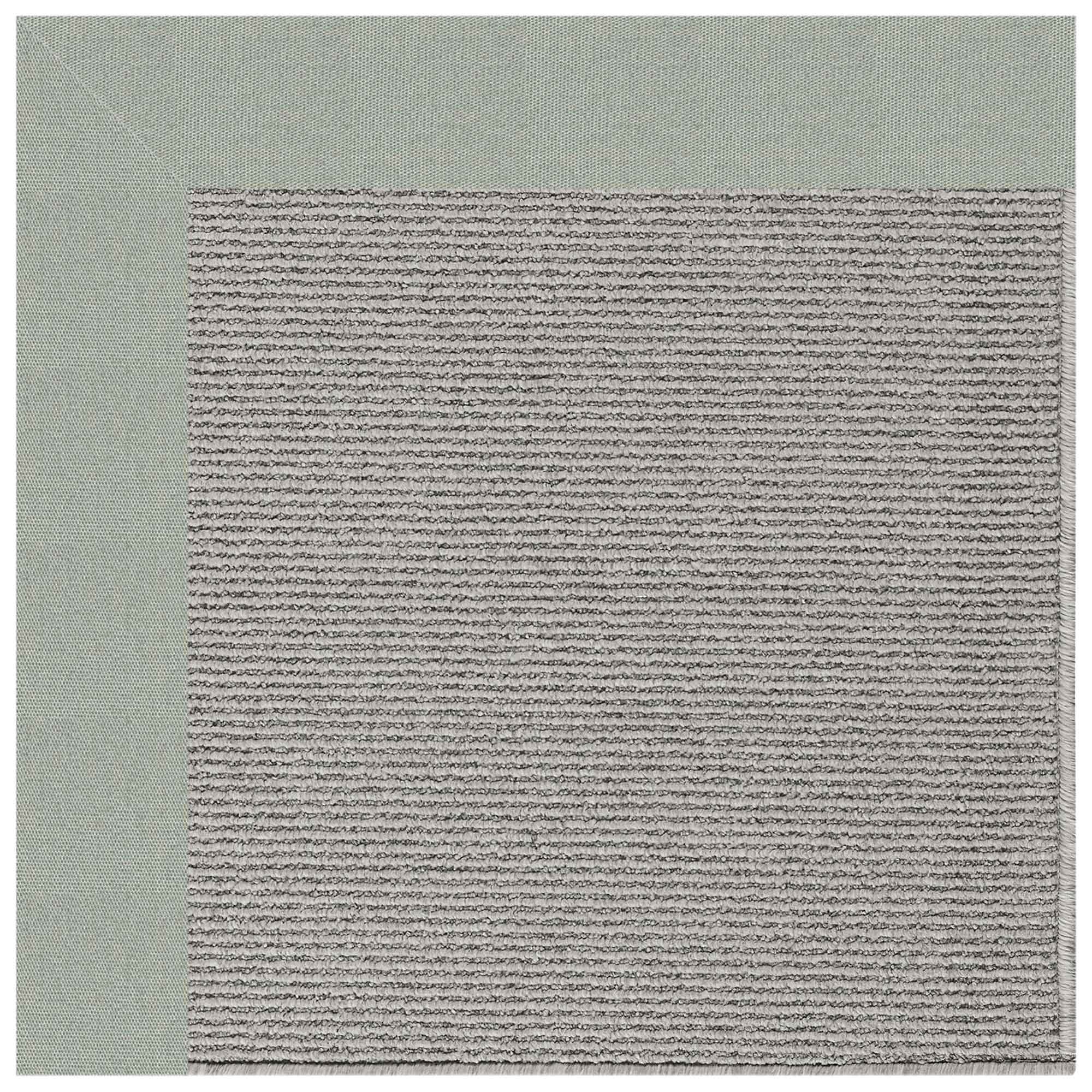 Creative Concepts-Plat Sisal Canvas Spa Blue Indoor/Outdoor Bordere Rectangle image