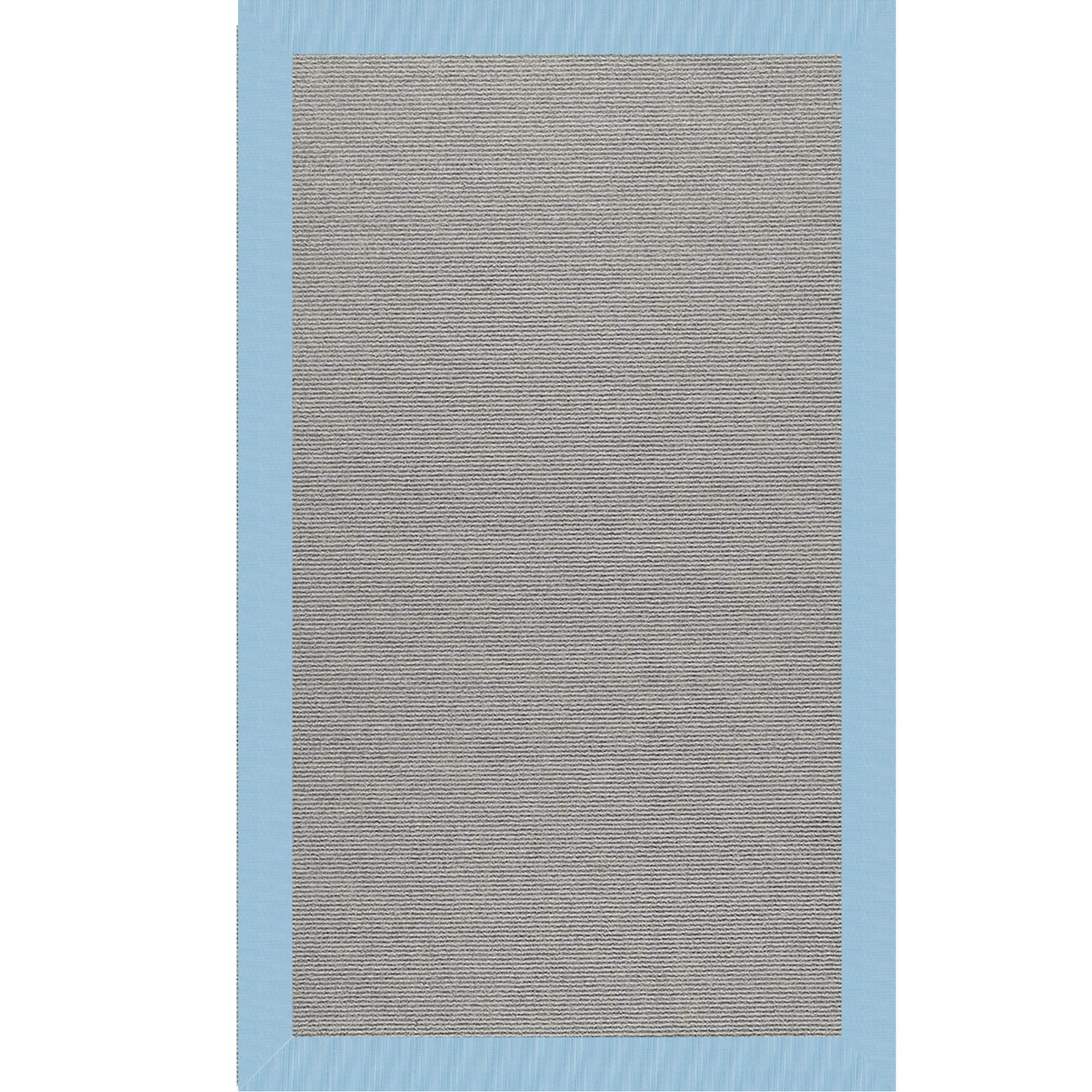 Creative Concepts-Plat Sisal Canvas Air Blue Indoor/Outdoor Bordere Rectangle image