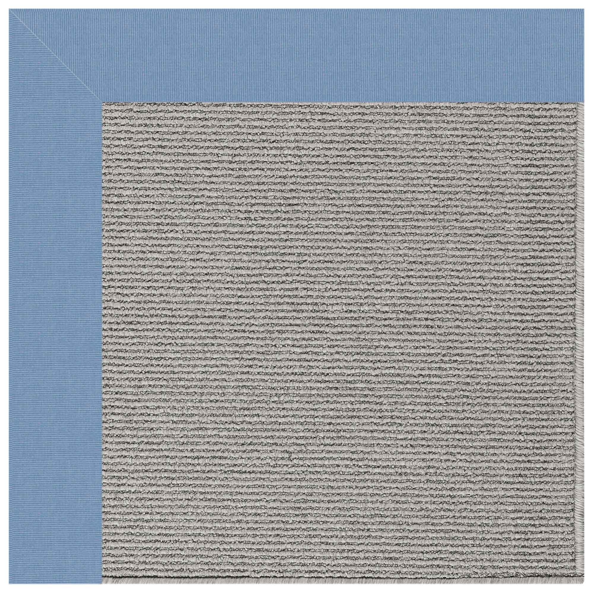 Creative Concepts-Plat Sisal Canvas Air Blue Indoor/Outdoor Bordere Rectangle image
