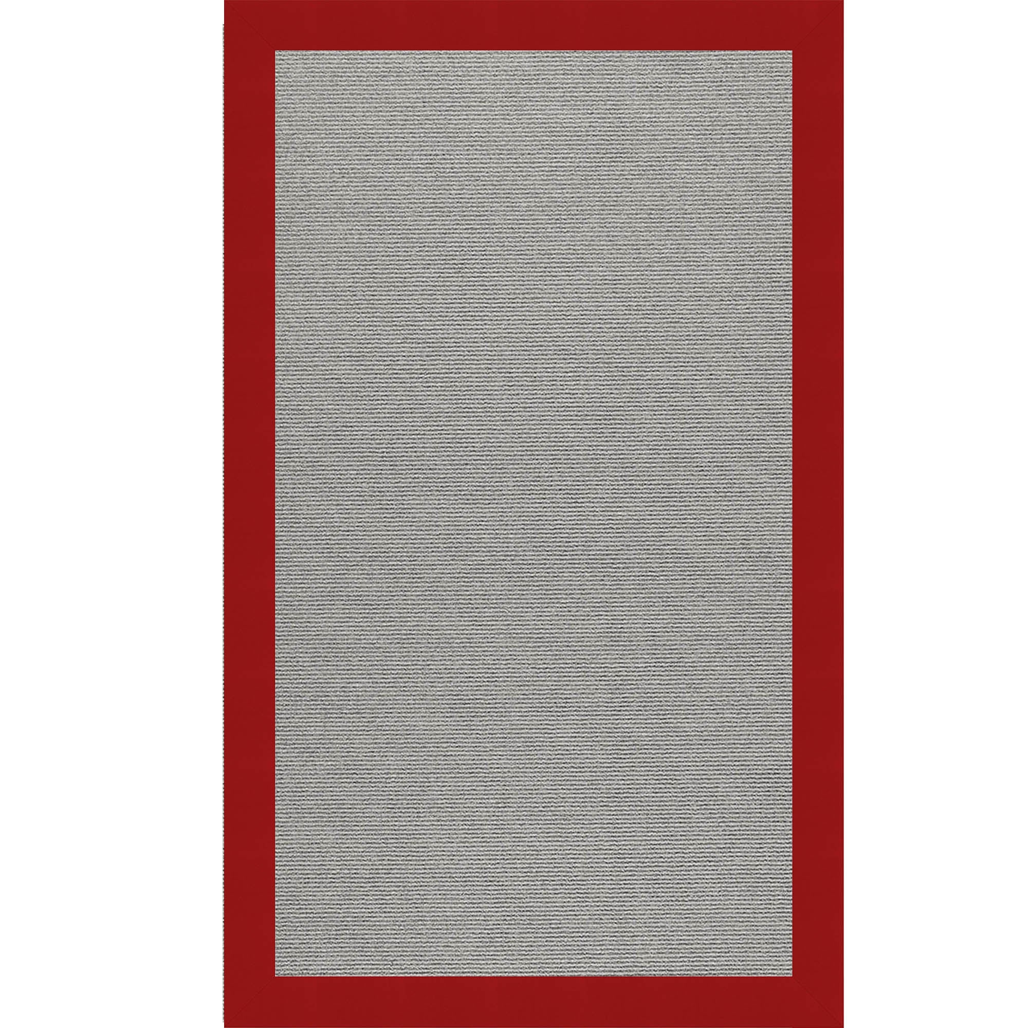 Creative Concepts-Plat Sisal Canvas Jockey Red Indoor/Outdoor Bordere Rectangle image