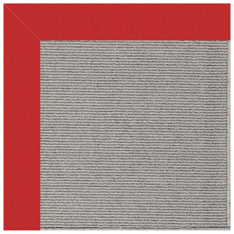 Creative Concepts-Plat Sisal Canvas Jockey Red Indoor/Outdoor Bordere Rectangle image