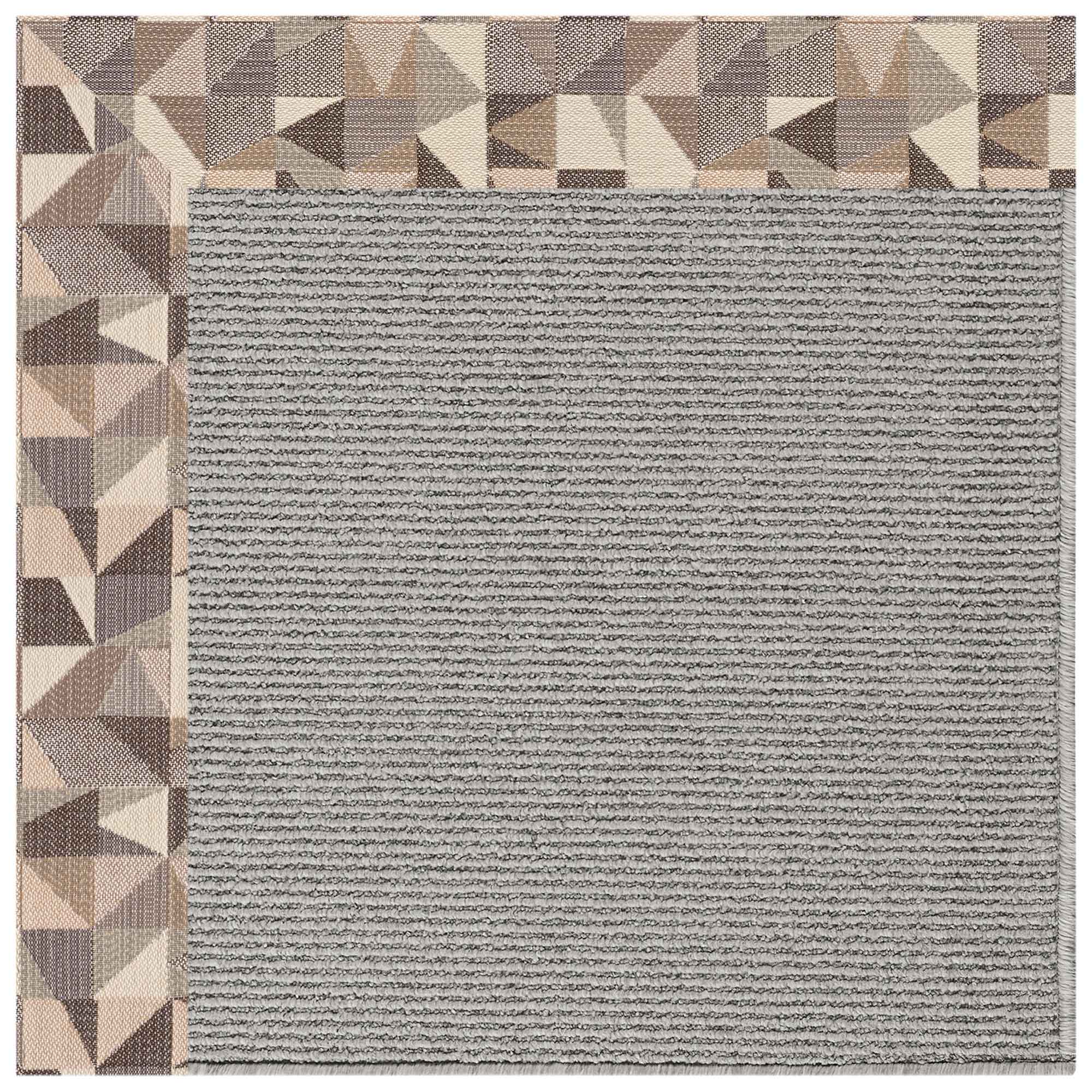 Creative Concepts-Plat Sisal Geo Bronze Indoor/Outdoor Bordere Rectangle image