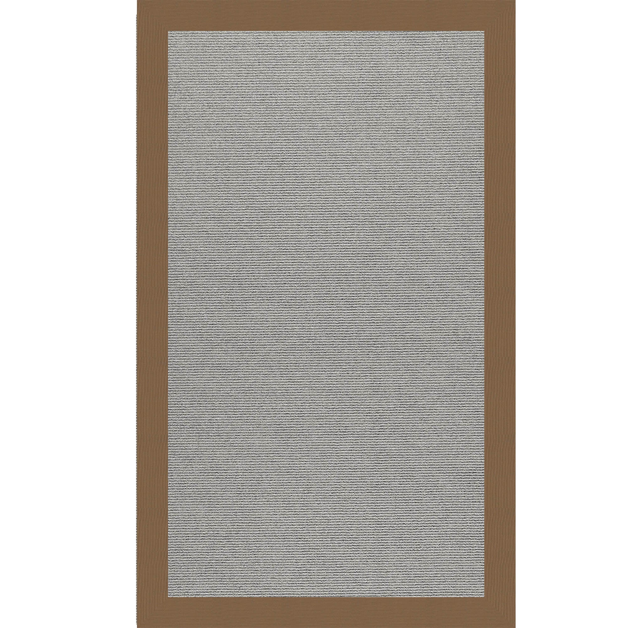 Creative Concepts-Plat Sisal Canvas Cocoa Indoor/Outdoor Bordere Rectangle image