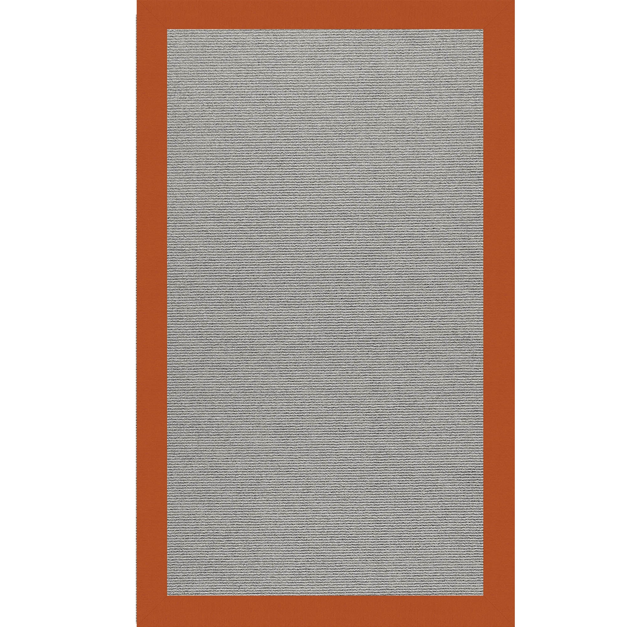 Creative Concepts-Plat Sisal Canvas Rust Indoor/Outdoor Bordere Rectangle image