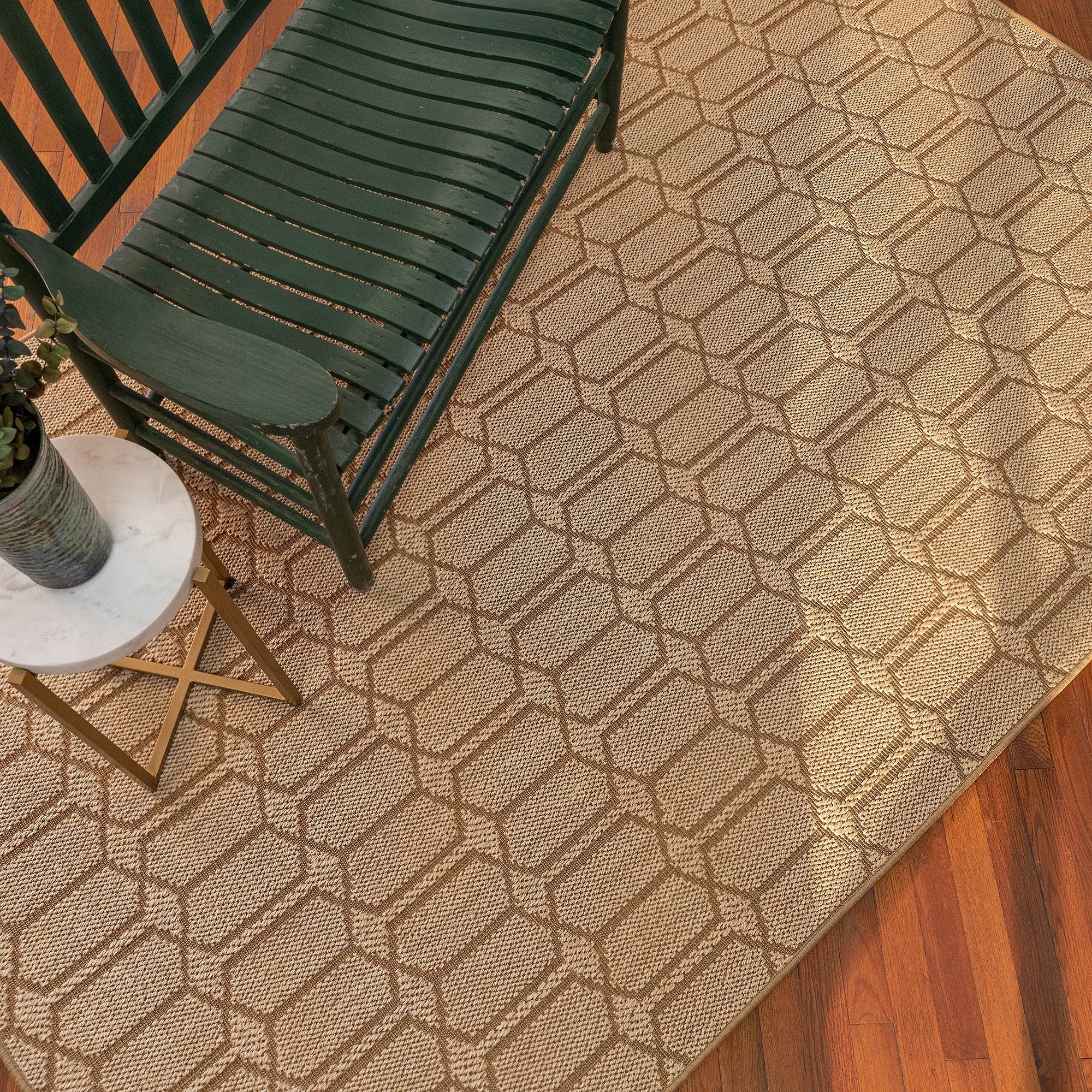 Petra Sand Machine Woven Rug Rectangle image
