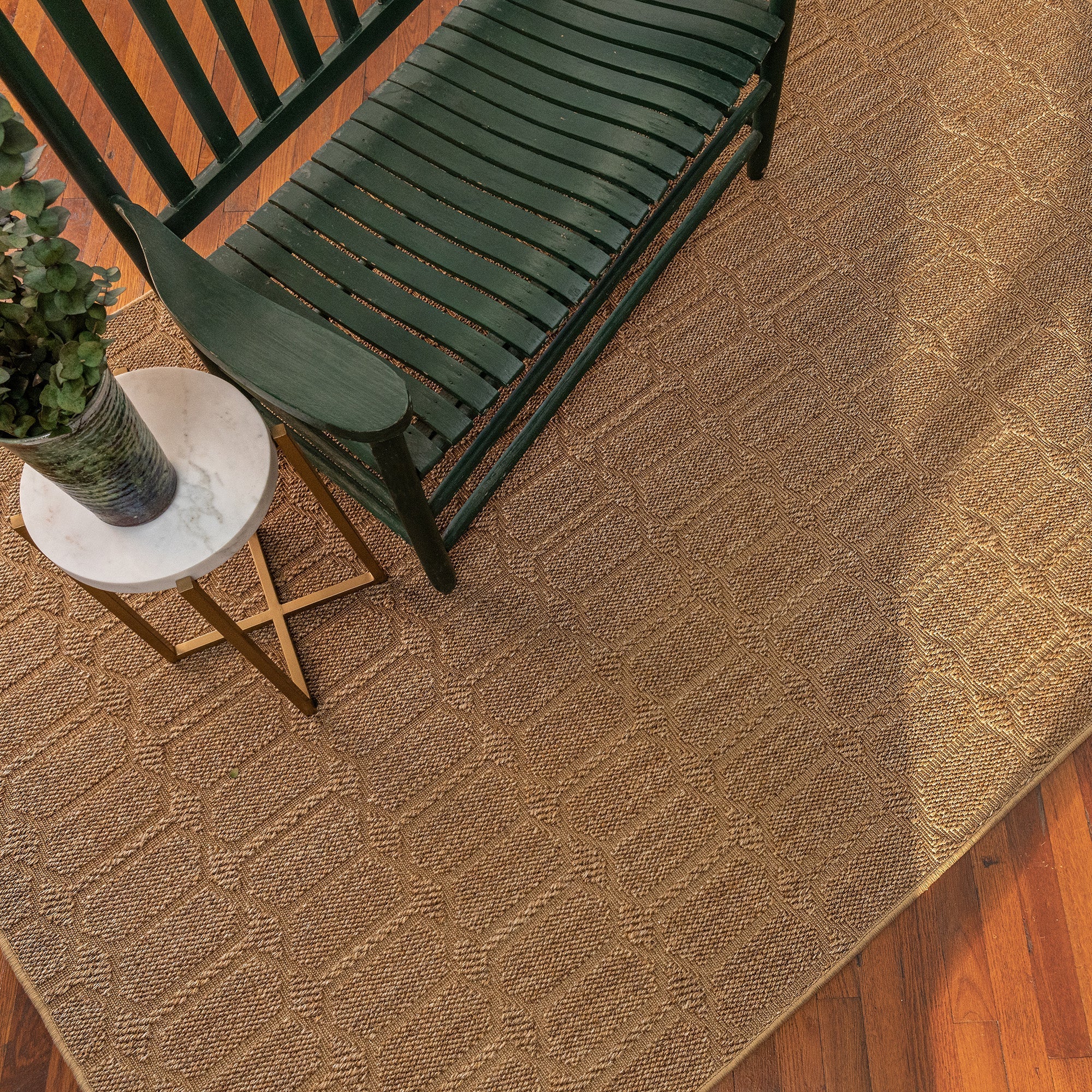 Petra Wheat Machine Woven Rug Rectangle image