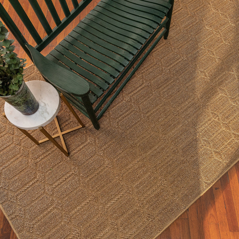 Petra Wheat Machine Woven Rug Rectangle image