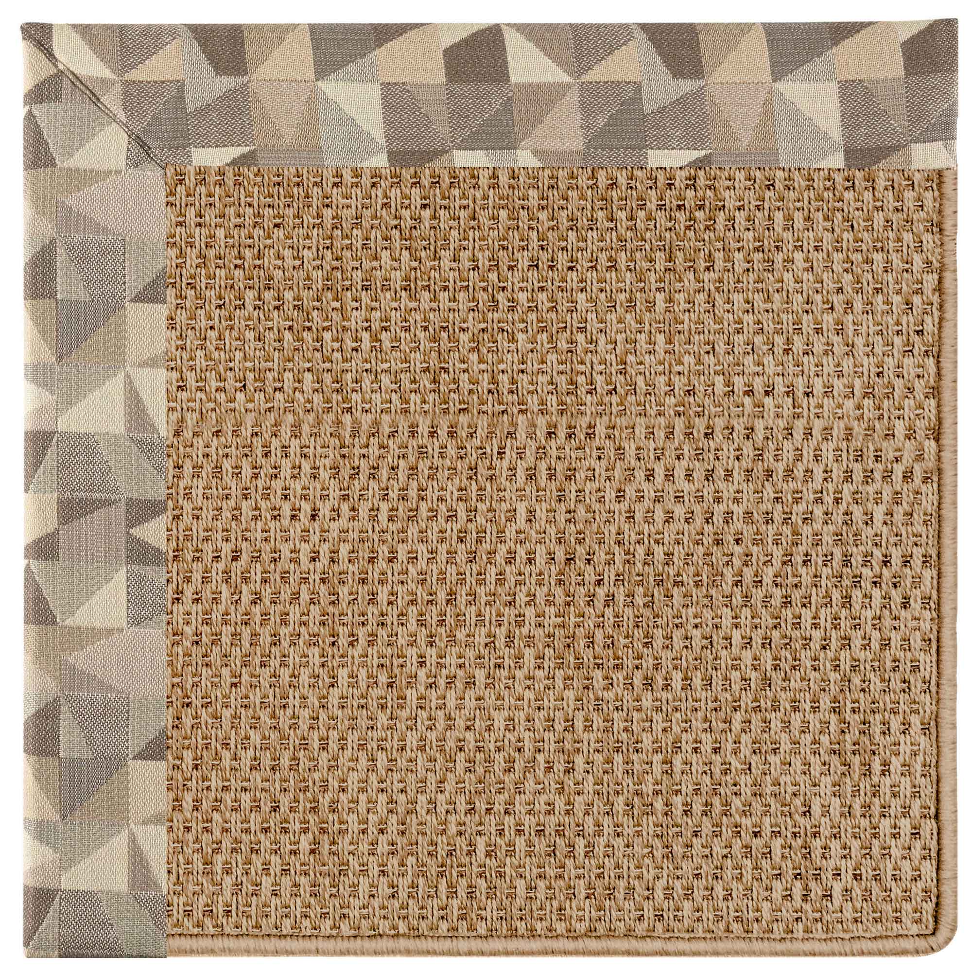Islamorada-Basketweave Geo Bronze Indoor/Outdoor Bordere Rectangle image
