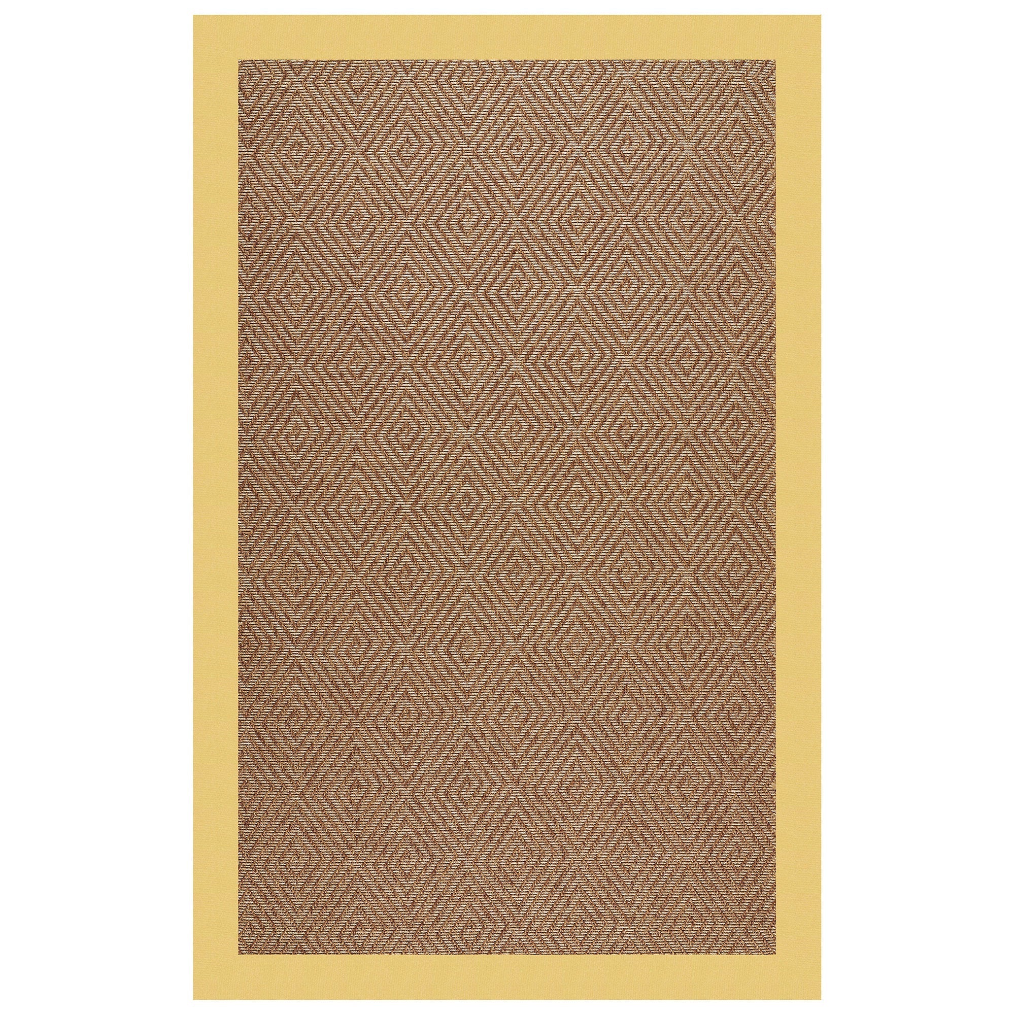 Islamorada-Diamond Canvas Canary Indoor/Outdoor Bordere Rectangle image