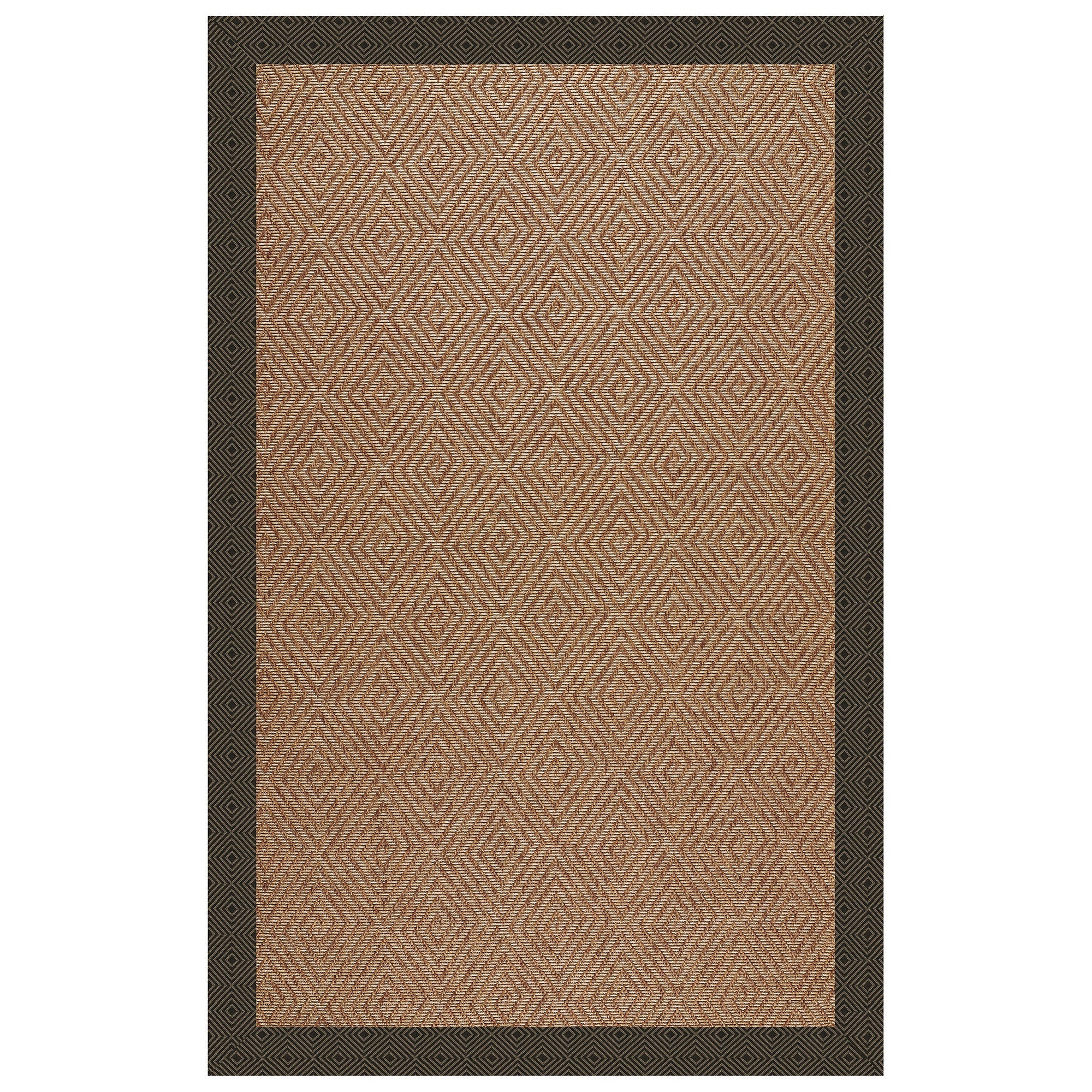 Islamorada-Diamond Fortuna Lava Indoor/Outdoor Bordere Rectangle image