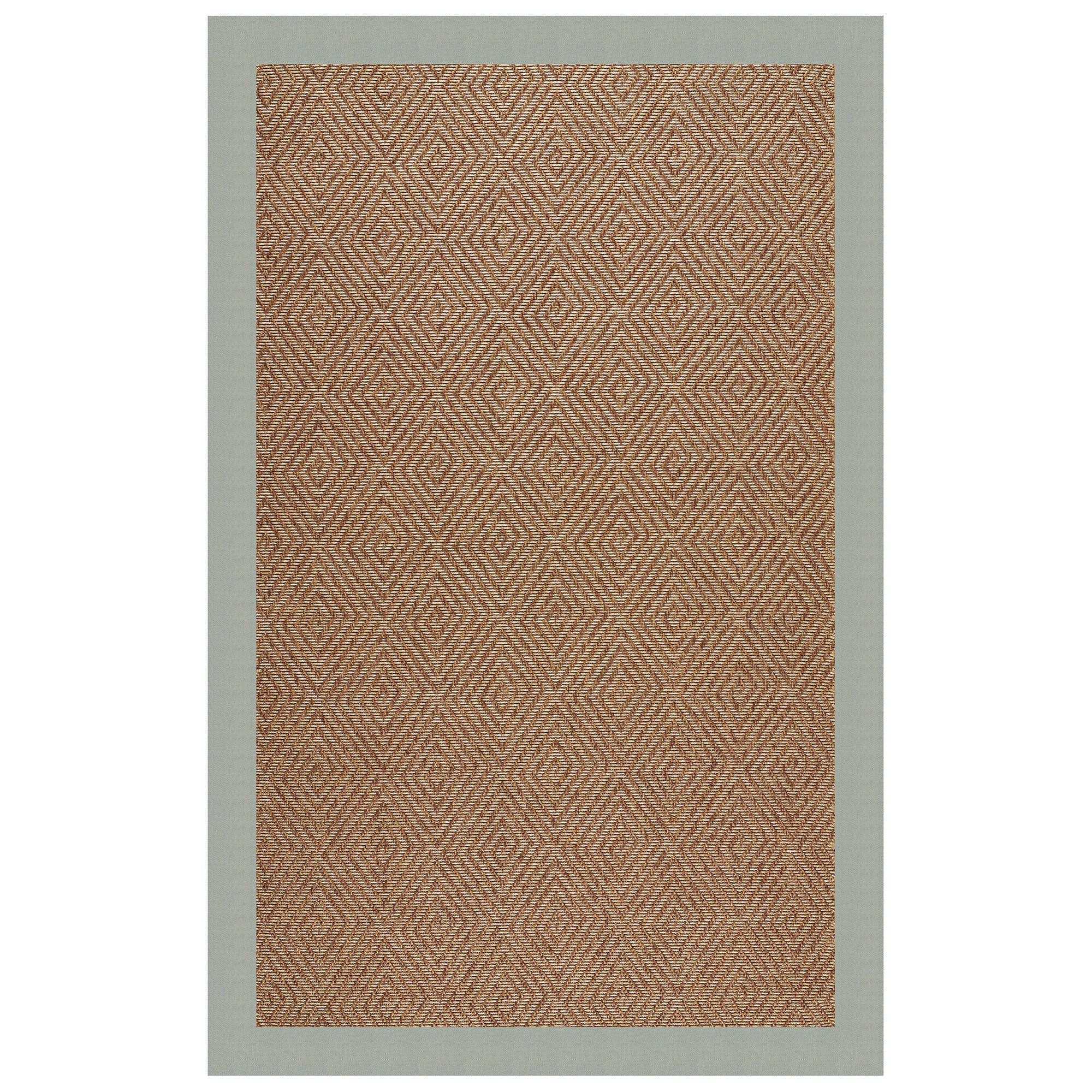 Islamorada-Diamond Canvas Spa Blue Indoor/Outdoor Bordere Rectangle image