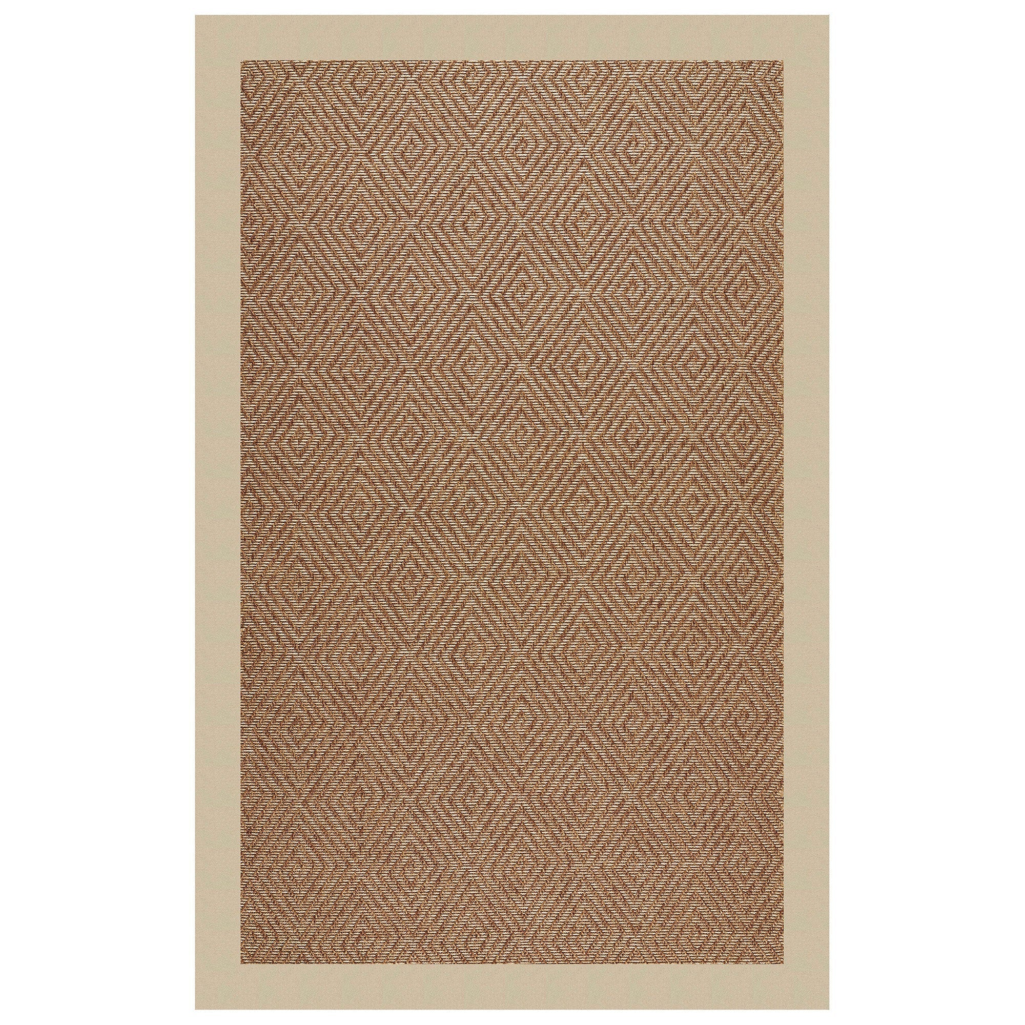 Islamorada-Diamond Canvas Antique Beige Indoor/Outdoor Bordere Rectangle image