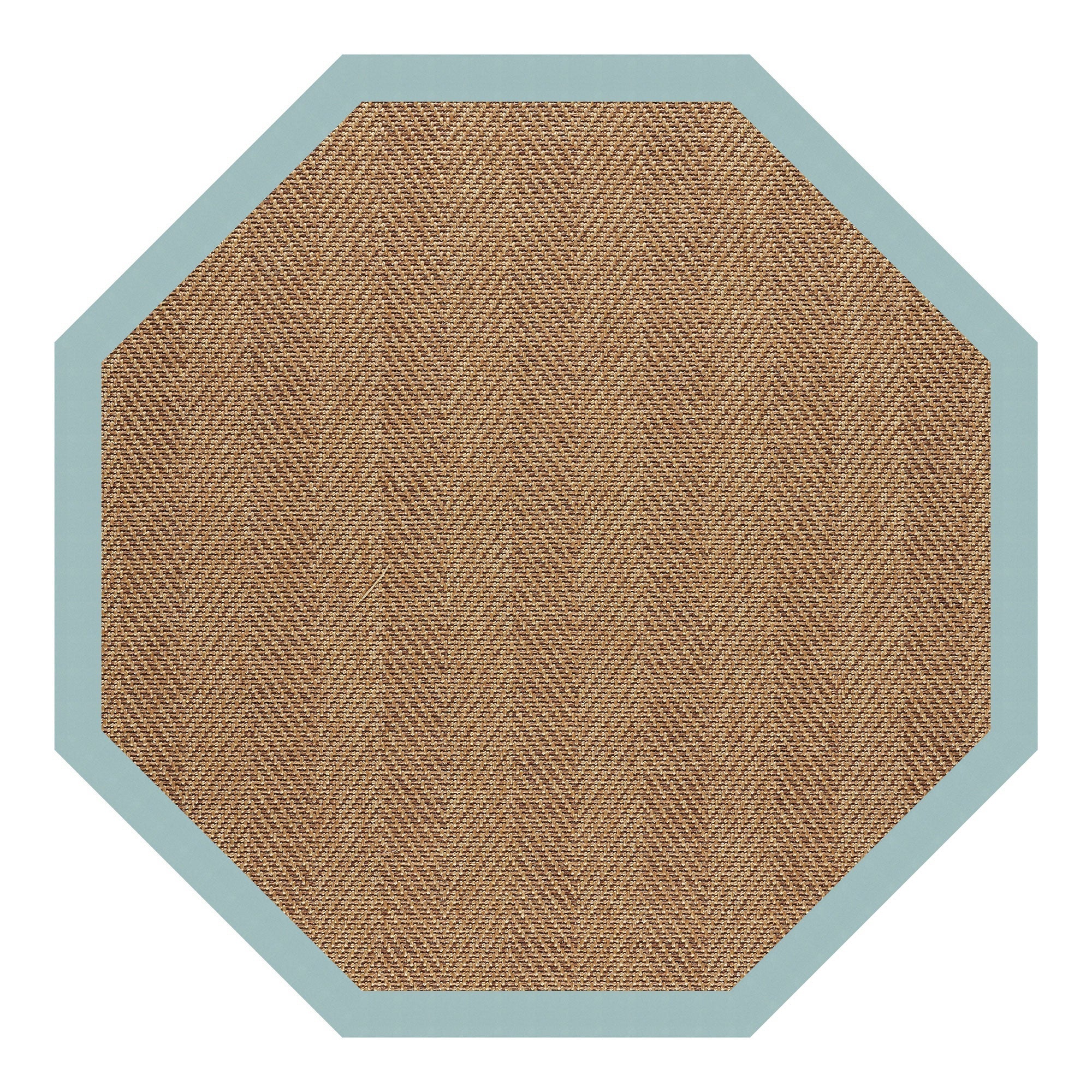 Islamorada-Herringbone Canvas Aquatic Indoor/Outdoor Bordere Octagon image