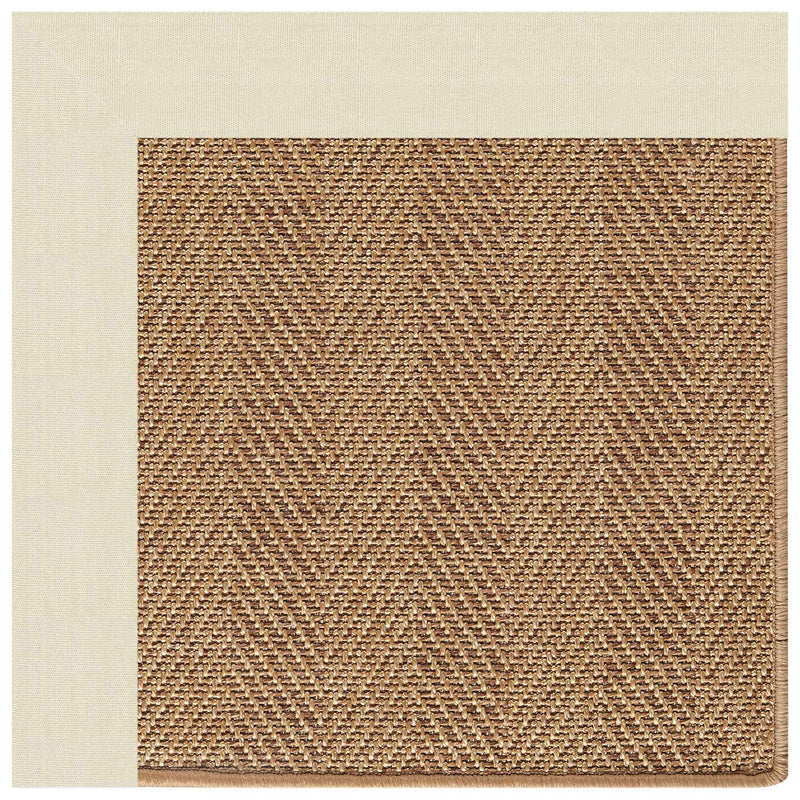 Islamorada-Herringbone Canvas Sand Indoor/Outdoor Bordere Rectangle image