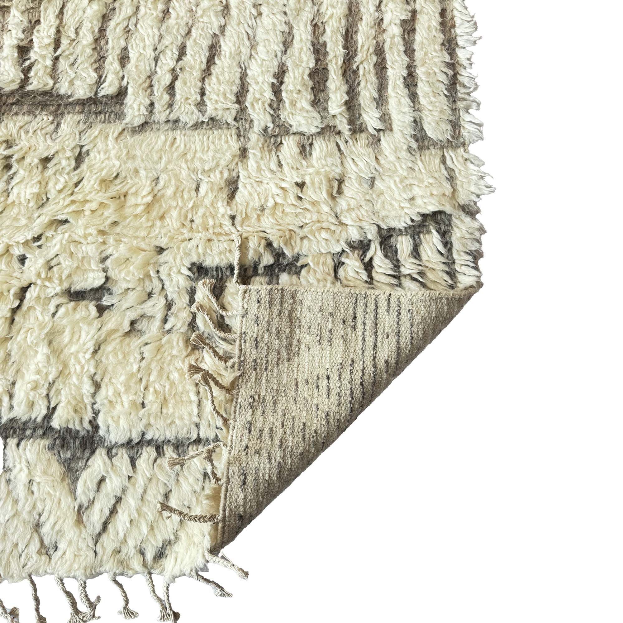 Nomad Ivory Chestnut Hand Knotted Rug Rectangle image