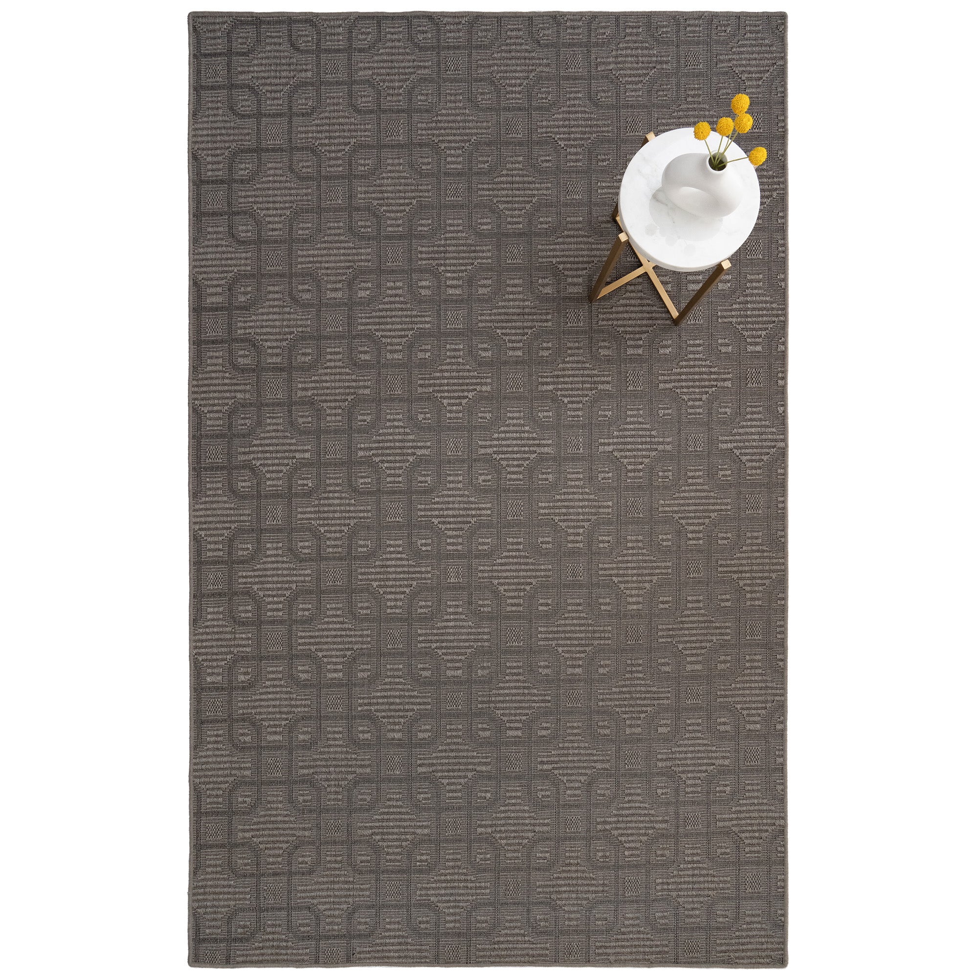 Julian Graphite Machine Woven Rug Rectangle image