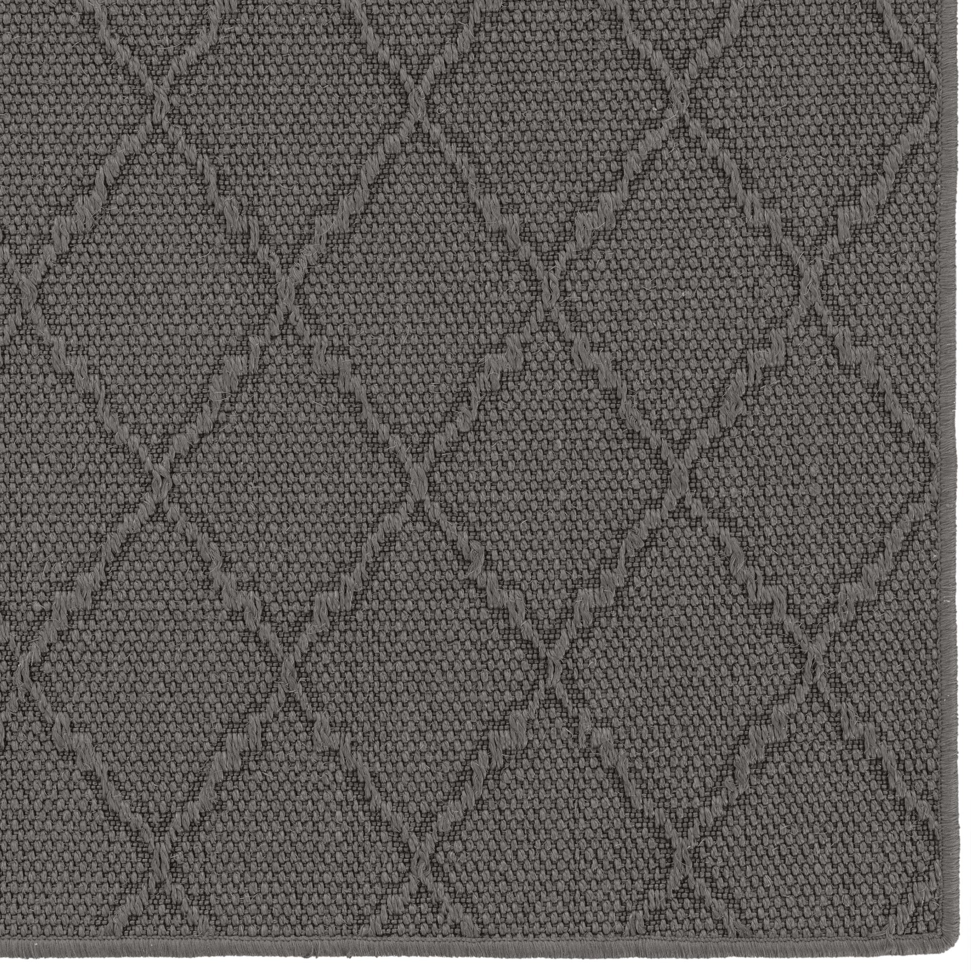 Hugo Graphite Machine Woven Rug Rectangle image