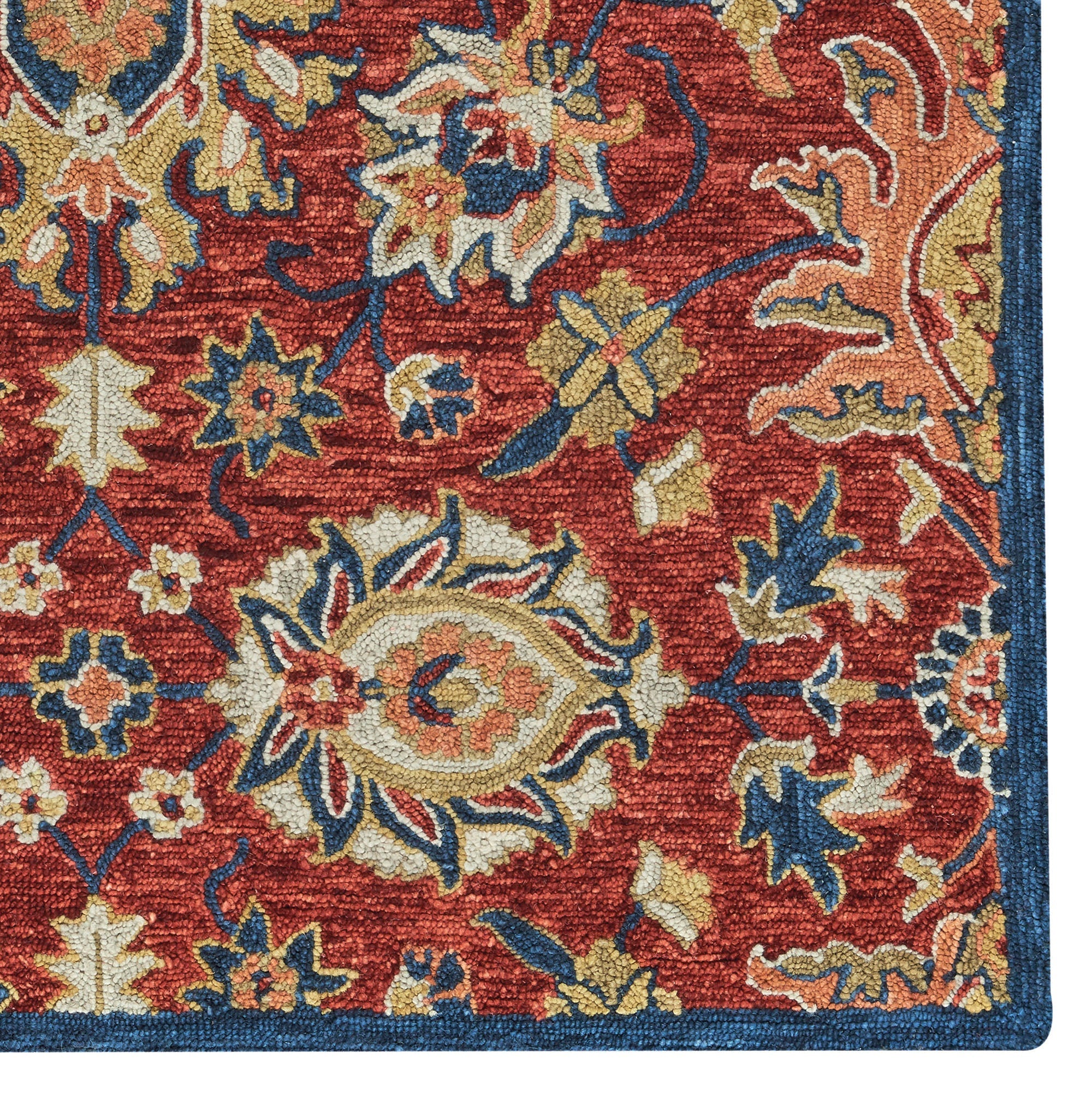 Avanti-Keshan Red Navy Hand Tufted Rug Rectangle image