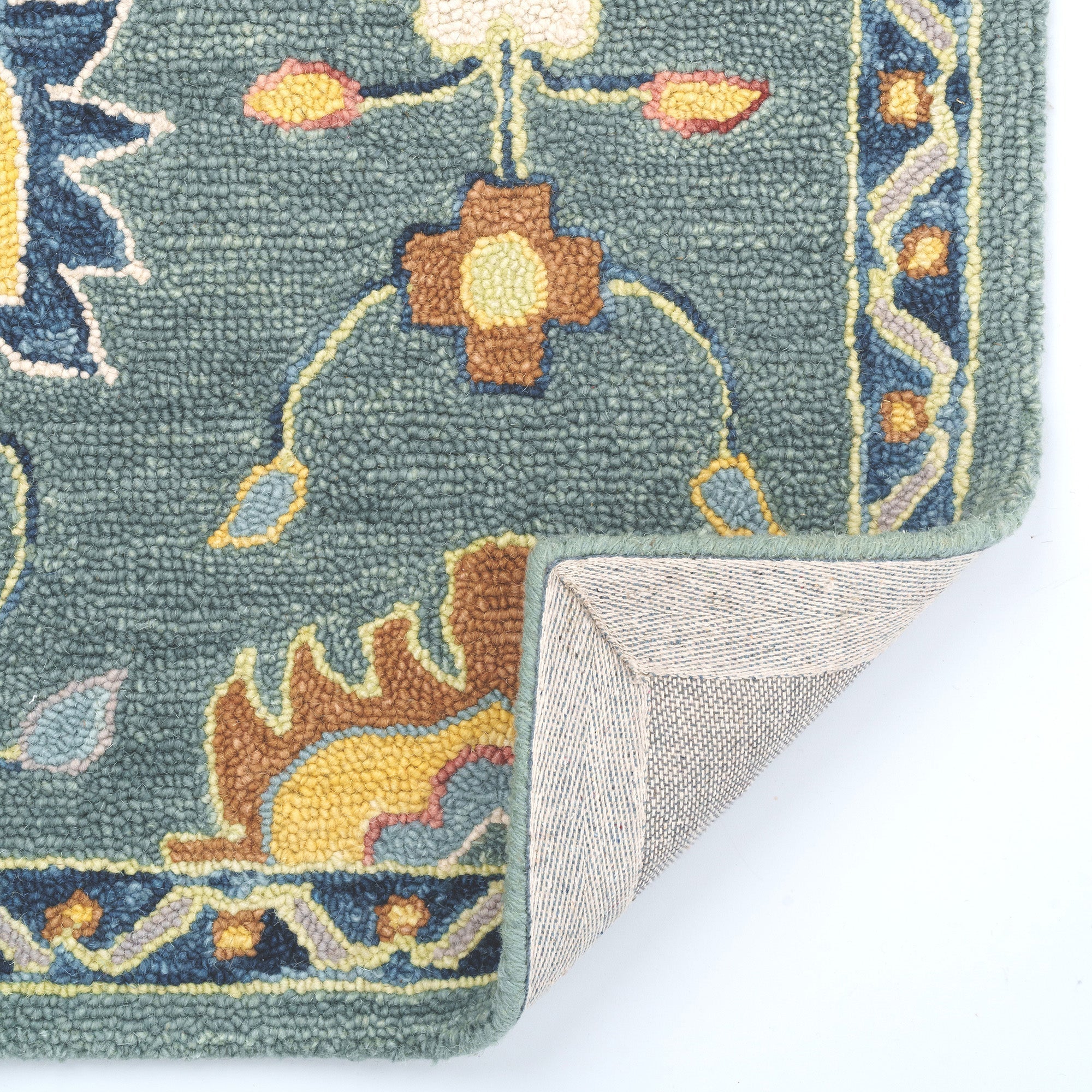 Avanti-Mahal Teal Hand Tufted Rug Rectangle image