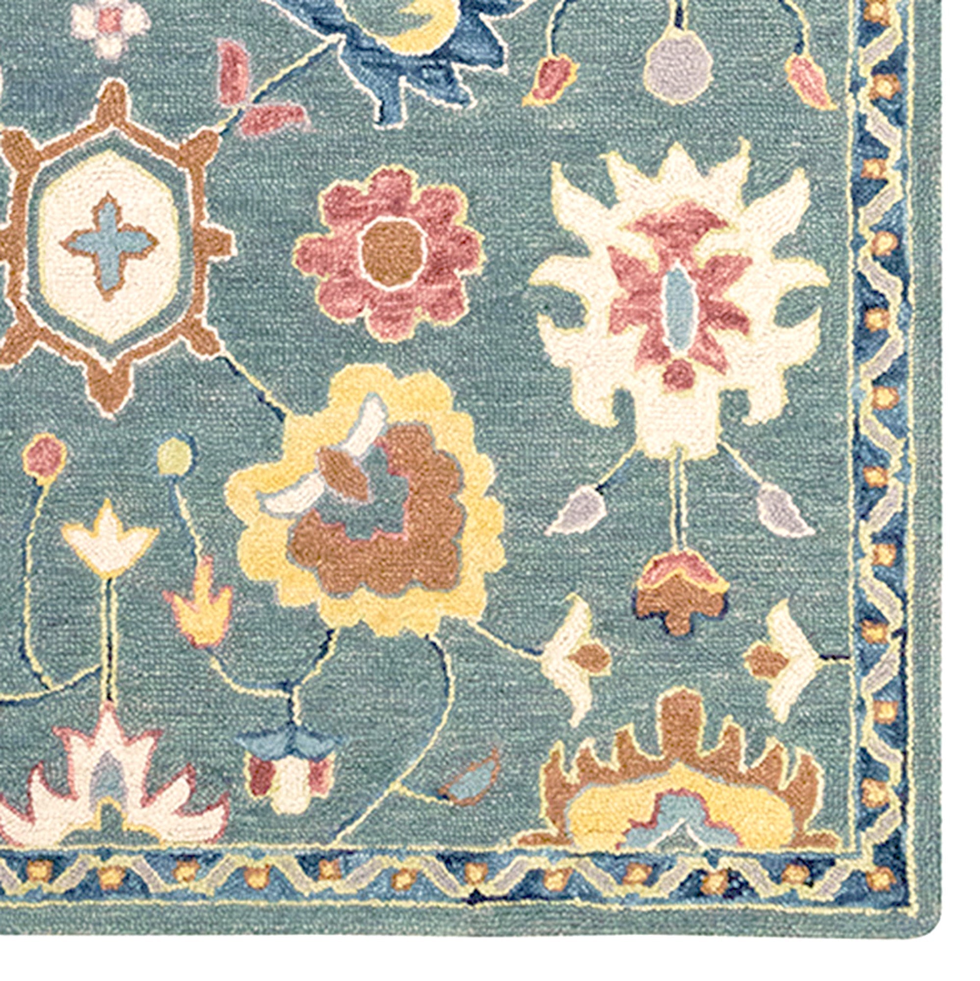 Avanti-Mahal Teal Hand Tufted Rug Rectangle image