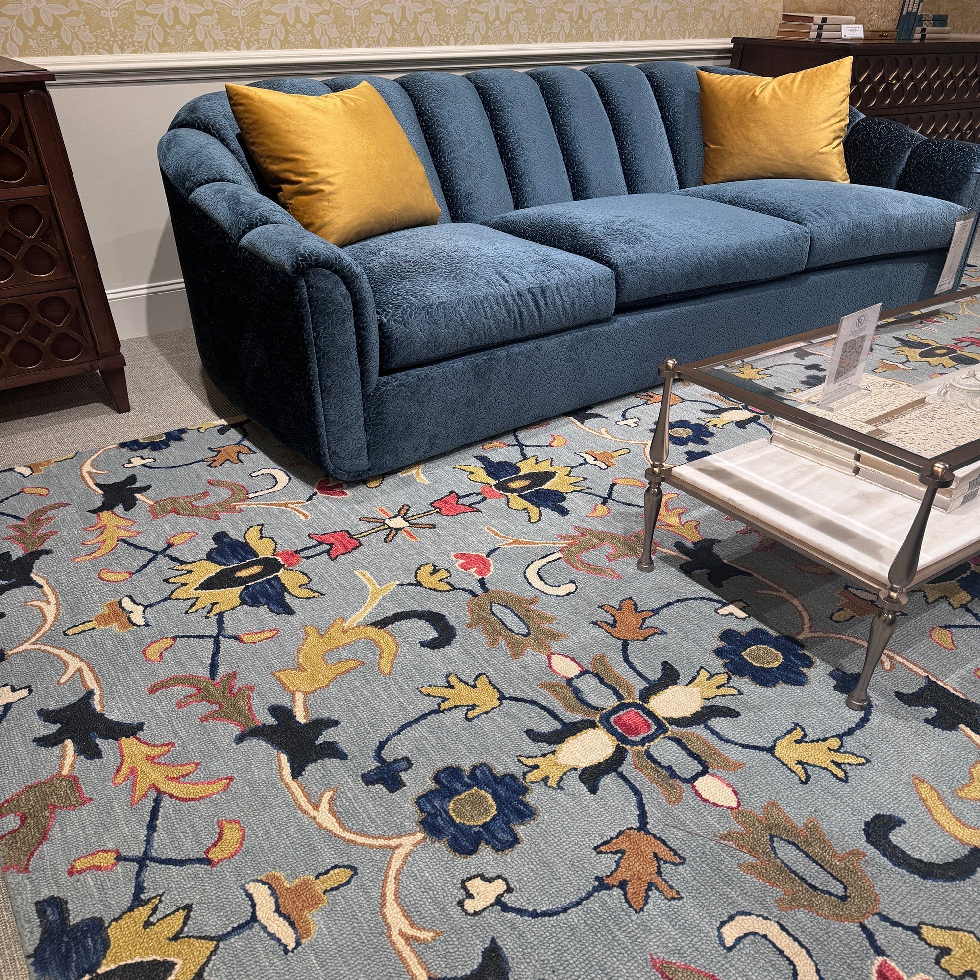 Avanti-Serapi Misty Blue Hand Tufted Rug Rectangle image