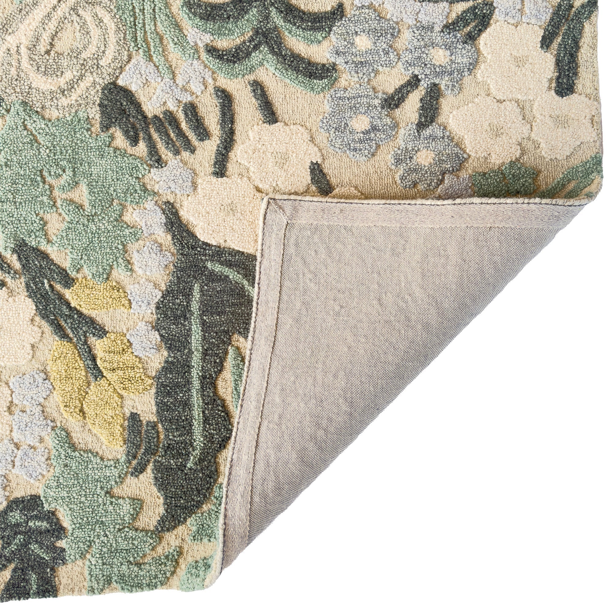 Avanti-Fiori Verde Hand Tufted Rug Rectangle image