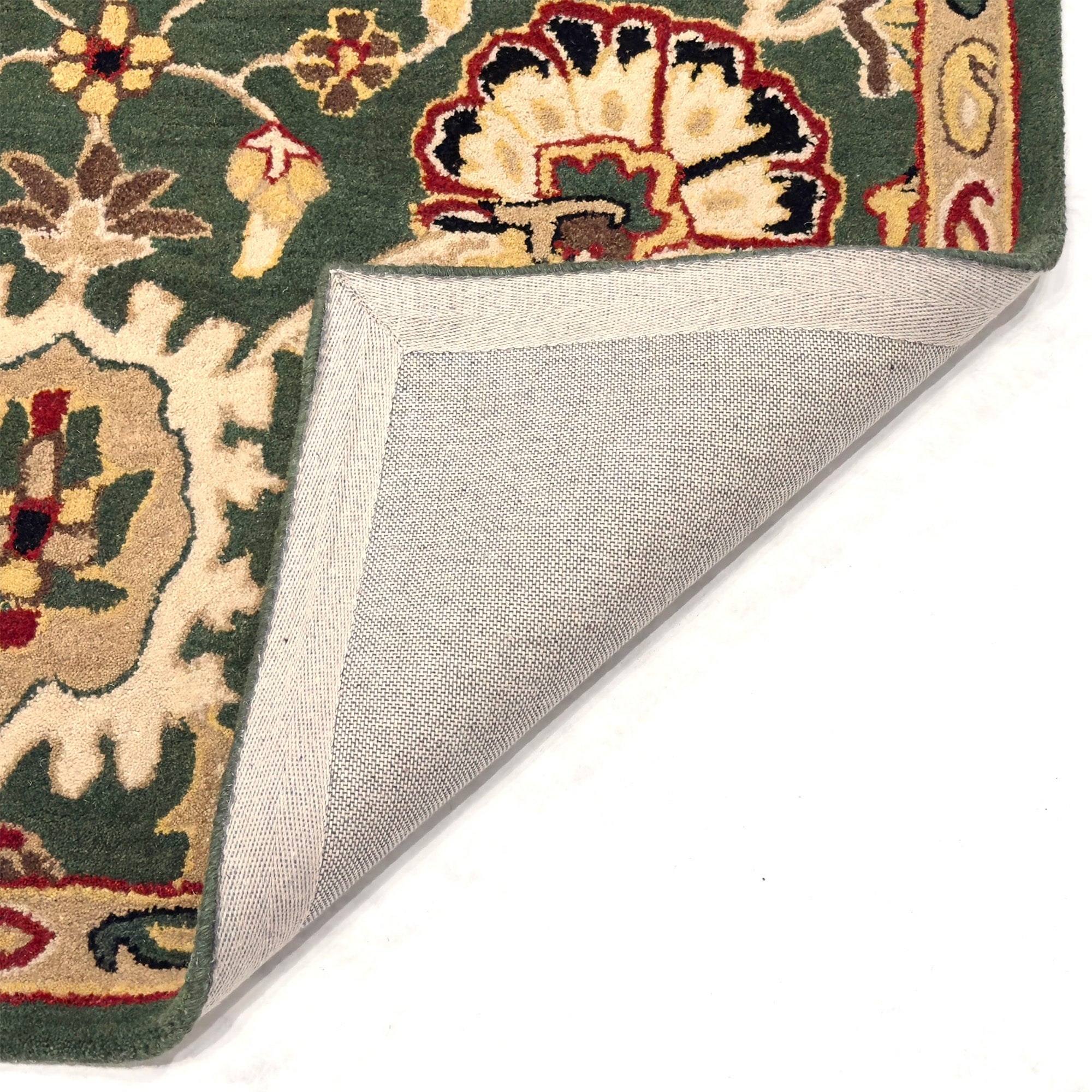 Persia-Mahal Green Hand Tufted Rug Rectangle image