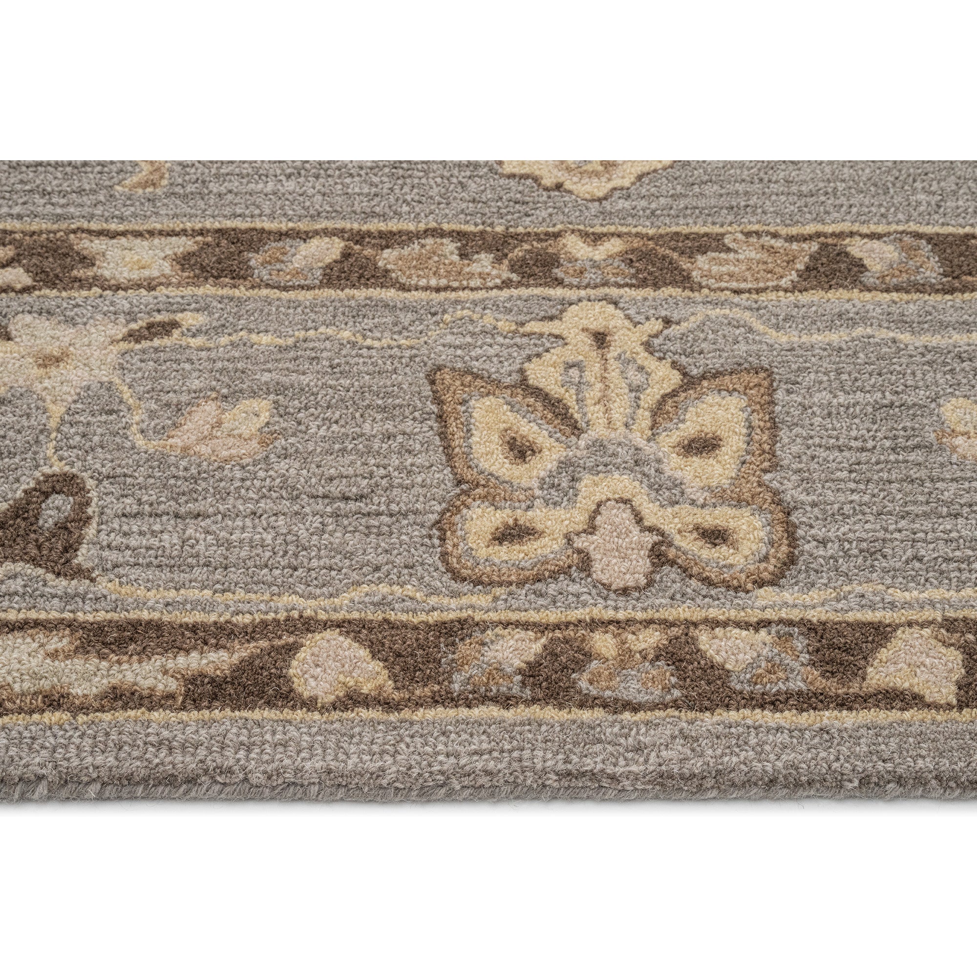Azari-Isfahan Gray Hand Tufted Rug Rectangle image