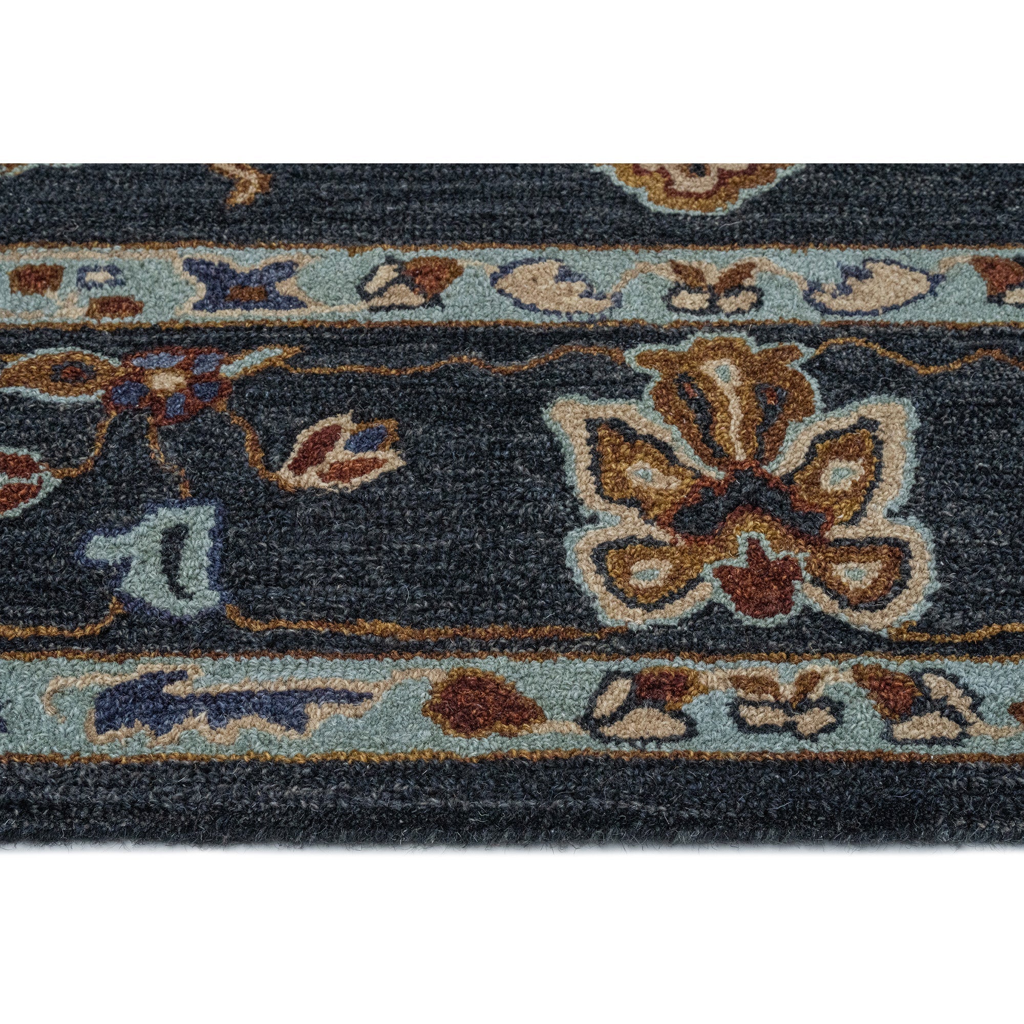 Azari-Isfahan Dark Sapphire Hand Tufted Rug Rectangle image