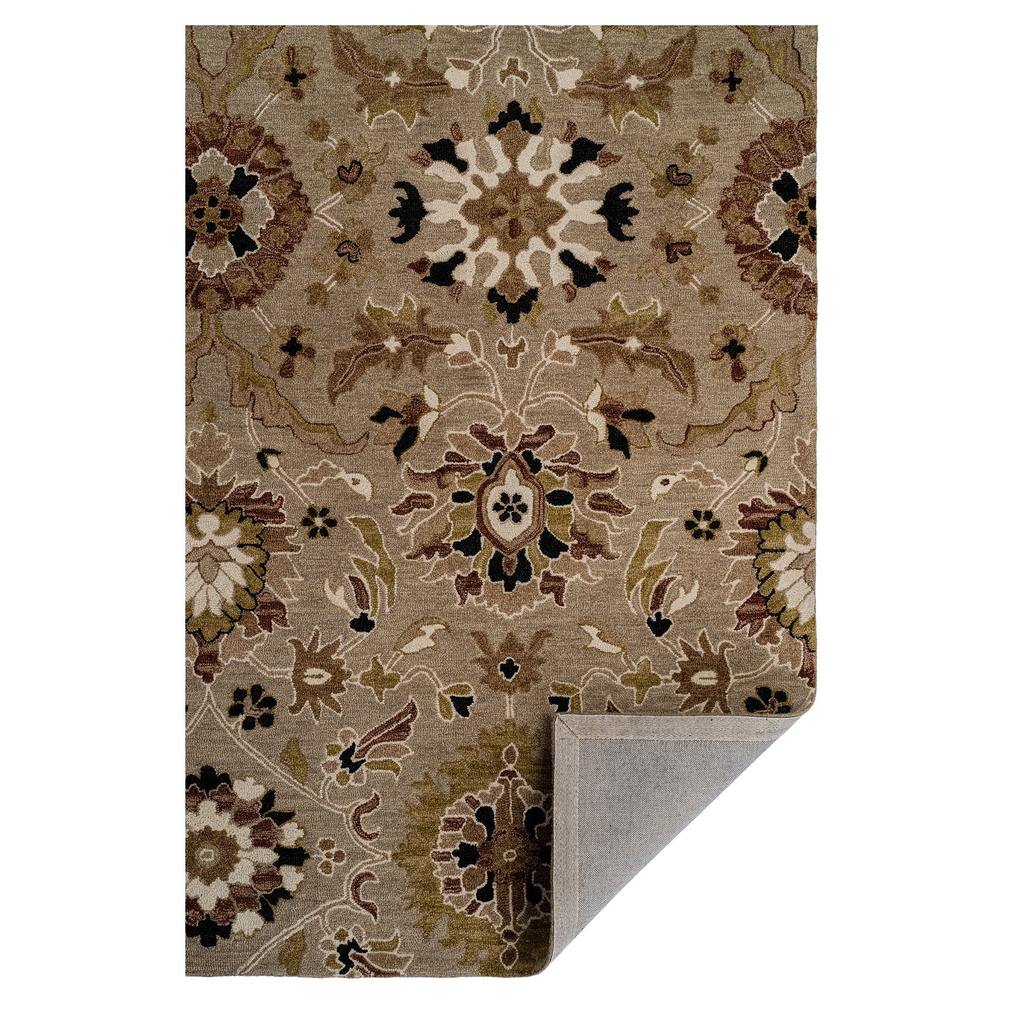 Azari-Keshan Oxford Tan Hand Tufted Rug Rectangle image