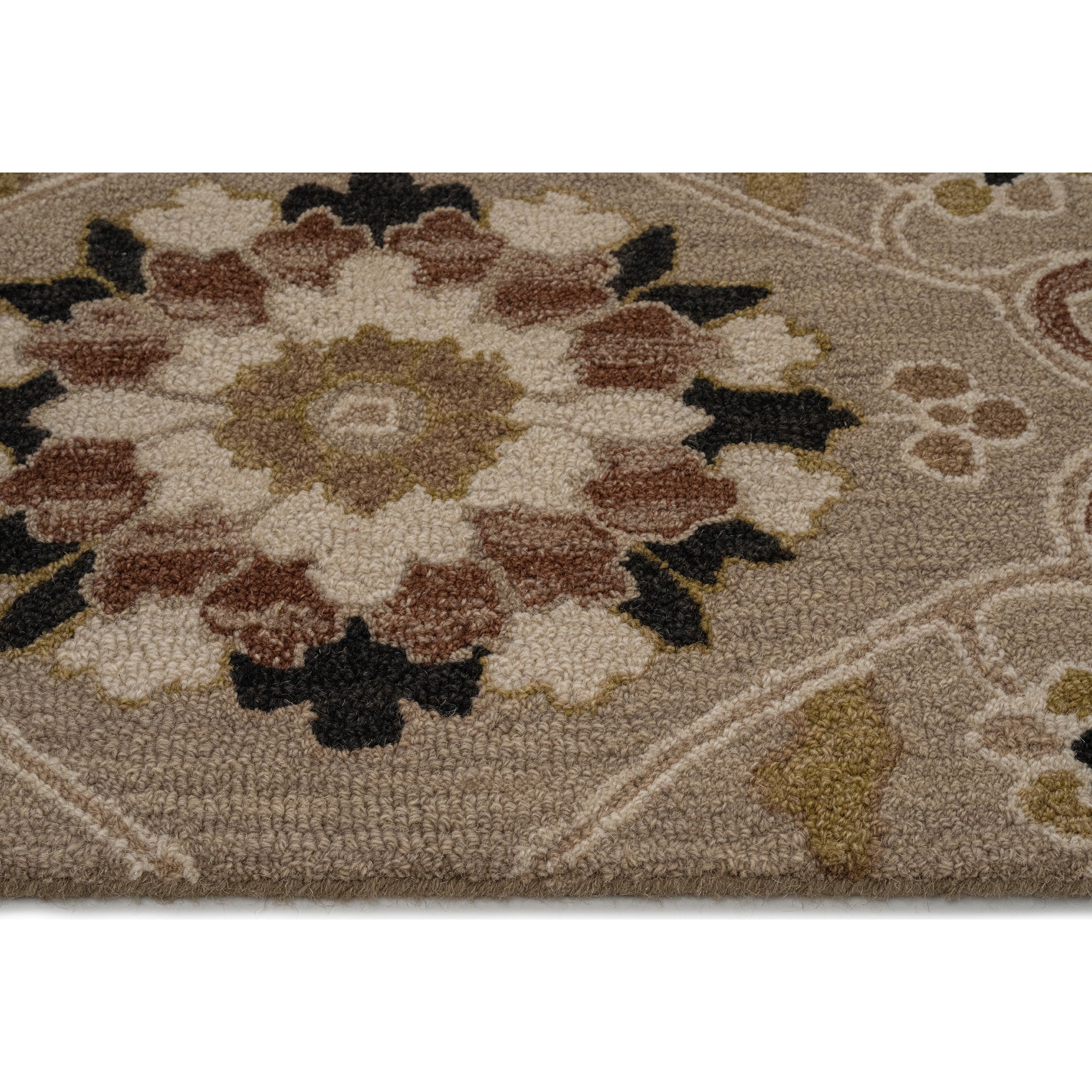 Azari-Keshan Oxford Tan Hand Tufted Rug Rectangle image