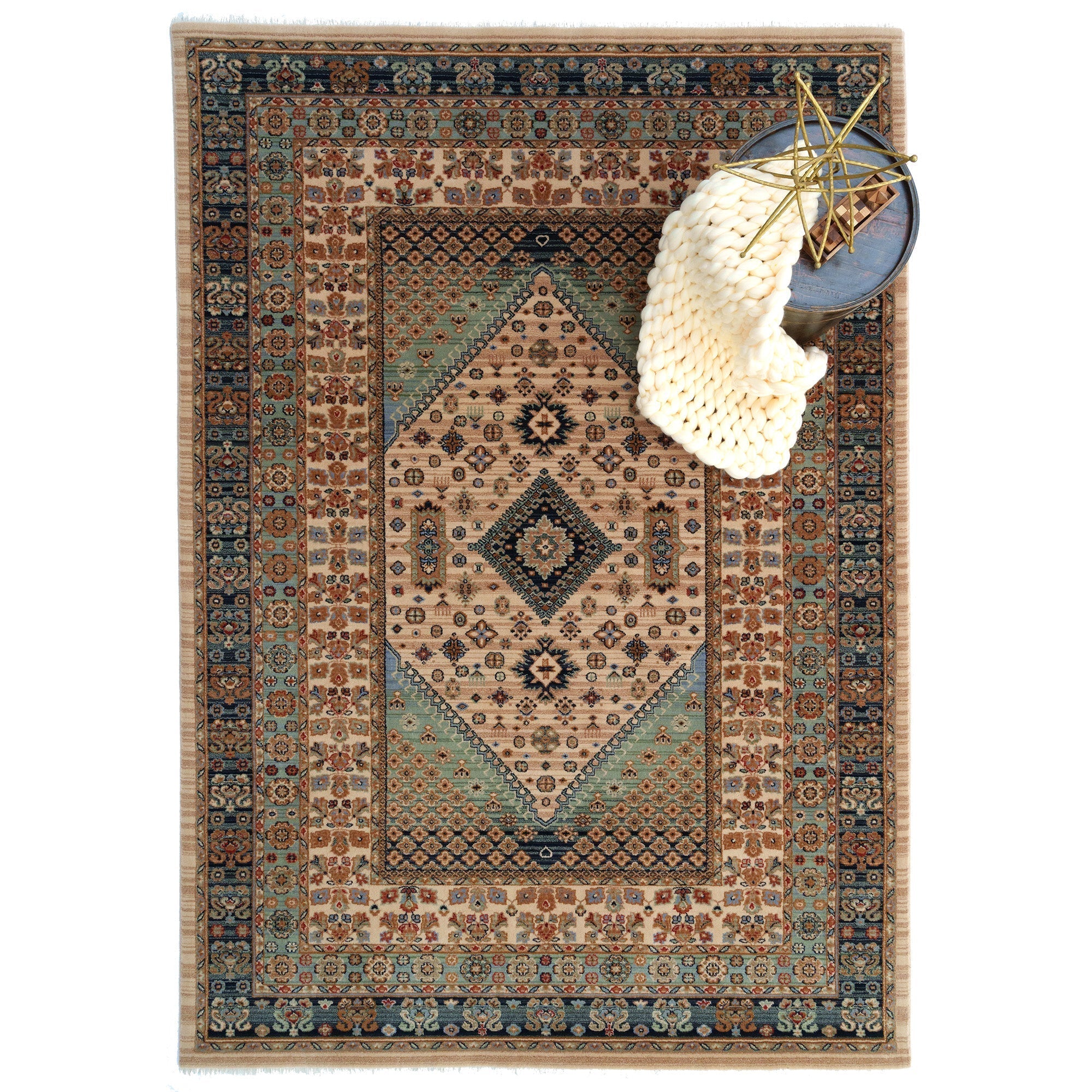 Lineage-Heriz Bone Teal Machine Mad Rectangle image