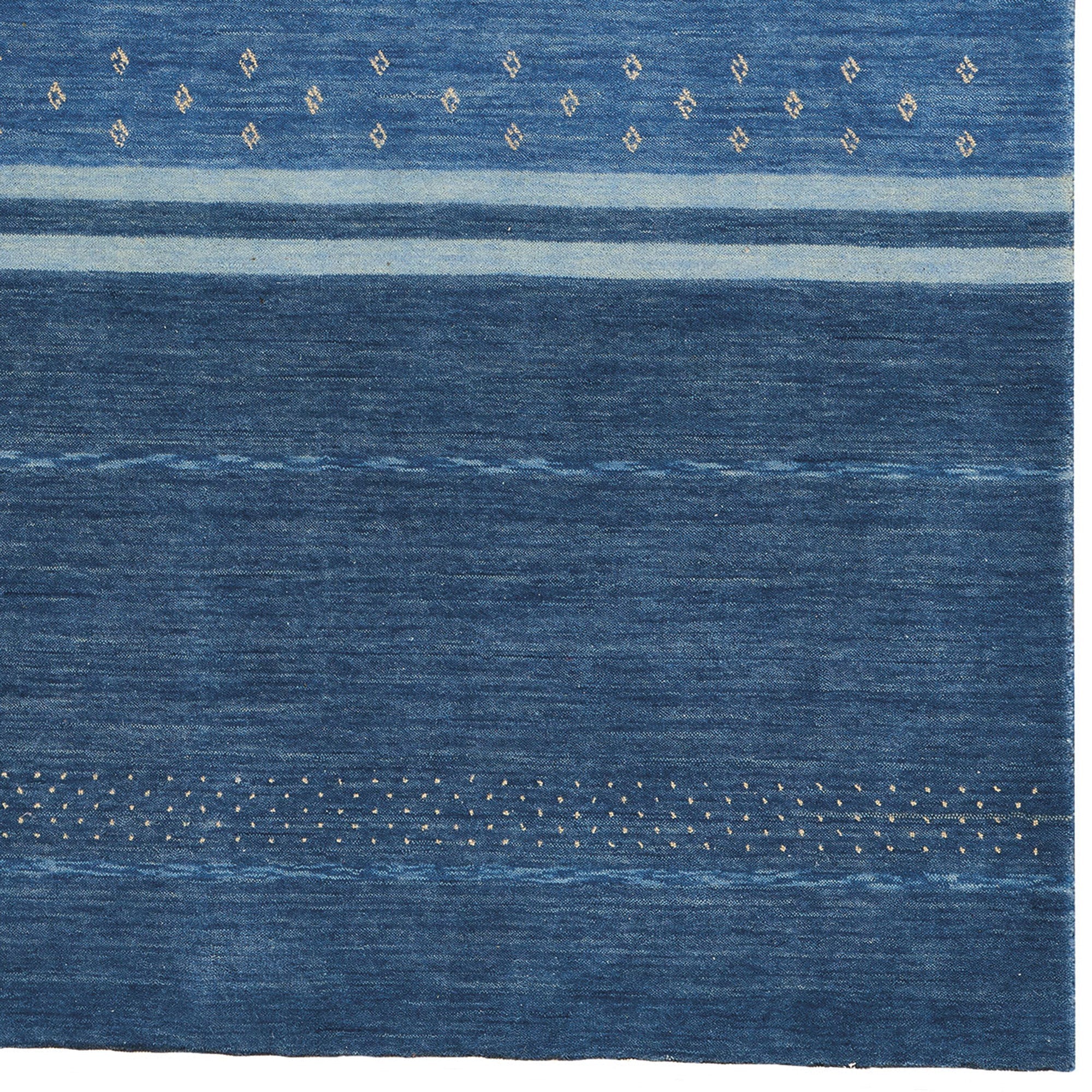 Simply Gabbeh Taos Blue Hand Loomed Area Rug Rectangle image