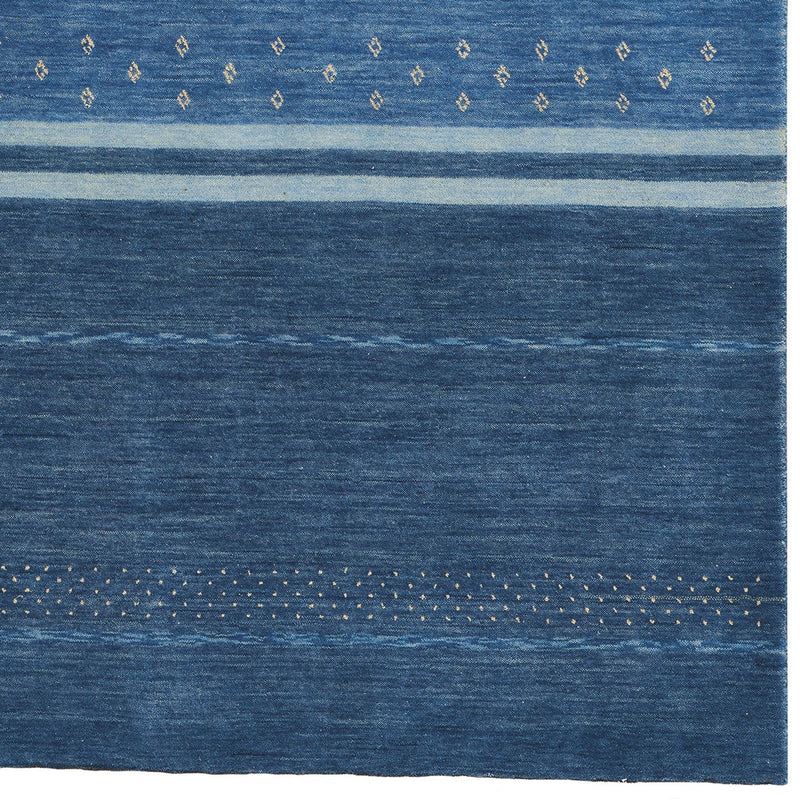 Simply Gabbeh Taos Blue Hand Loomed Area Rug Rectangle image