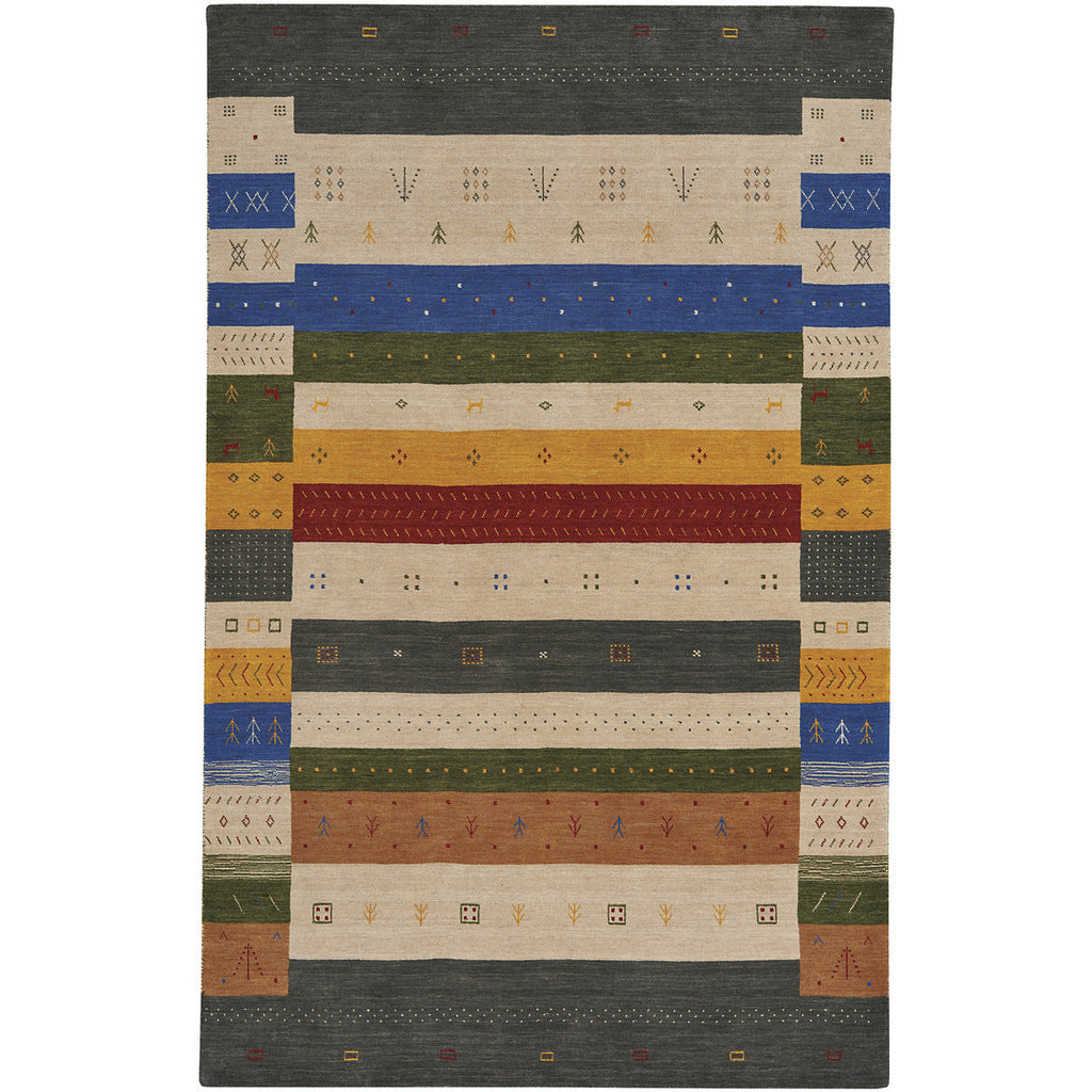 Simply Gabbeh Multi Hand Loomed Area Rug Rectangle image