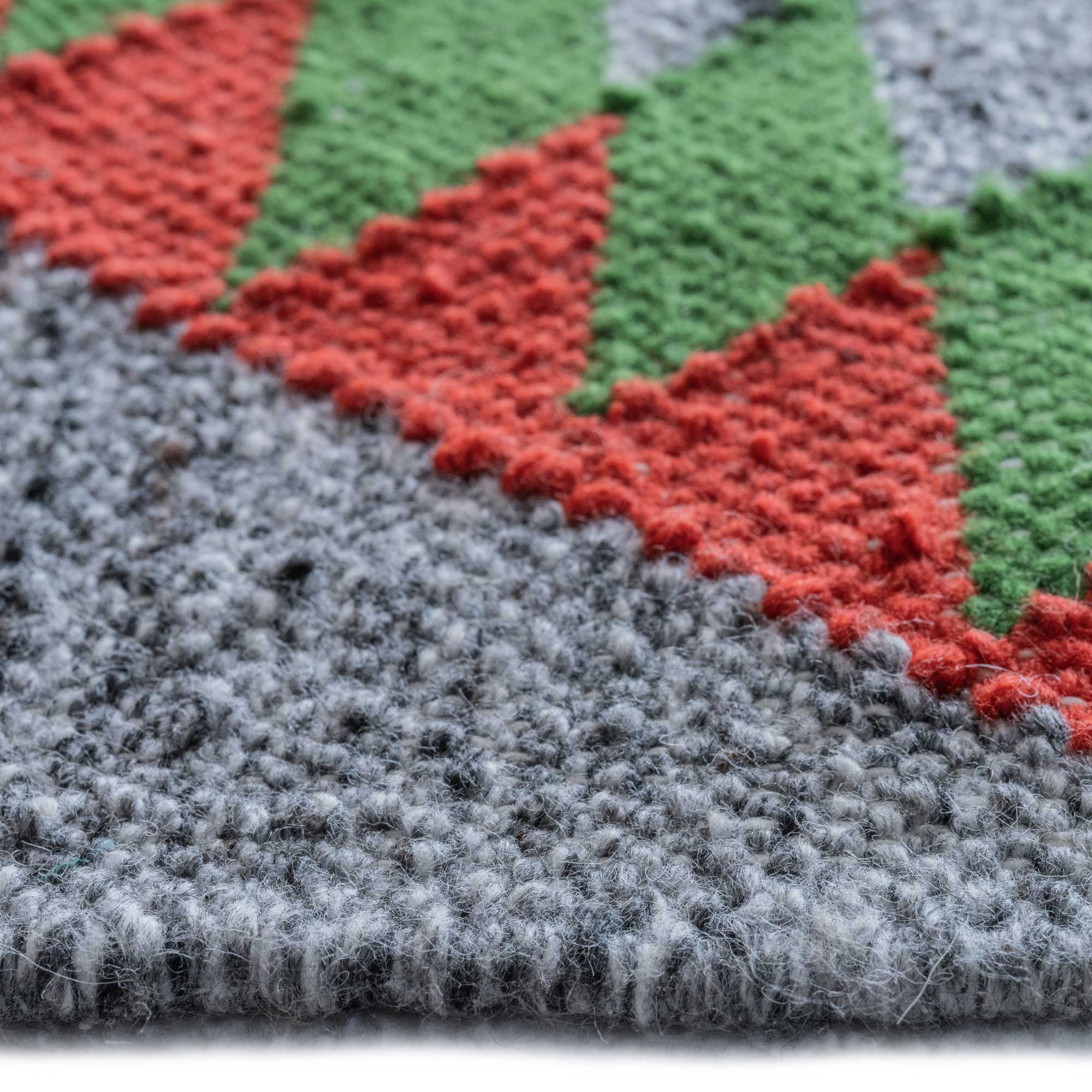 Azteca Multi Gray Flat Woven Rug Rectangle image